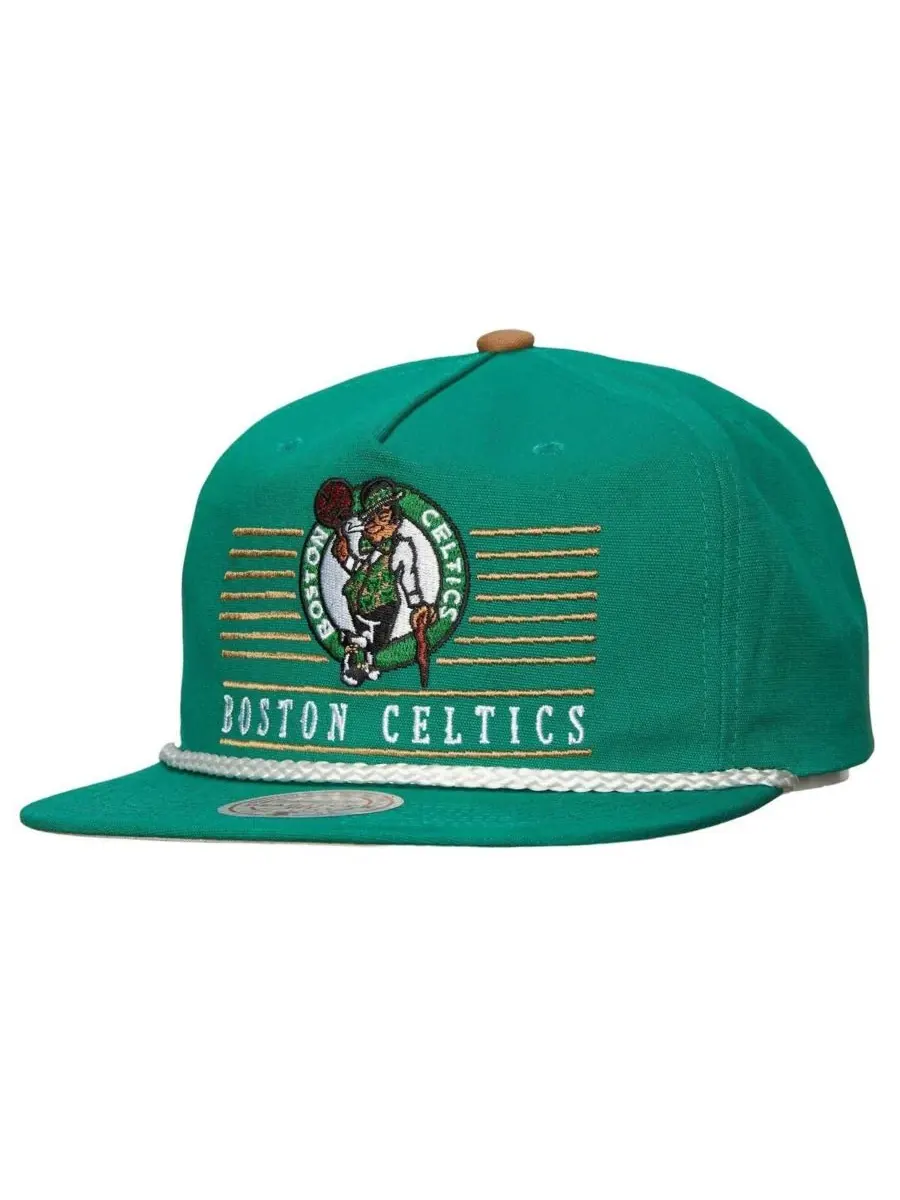 Mitchell & Ness Мужская бейсболка Boston Celtics Ascend Deadstock Snapback ярко-зеленого цвета — изображение 1 из 2, зеленый
