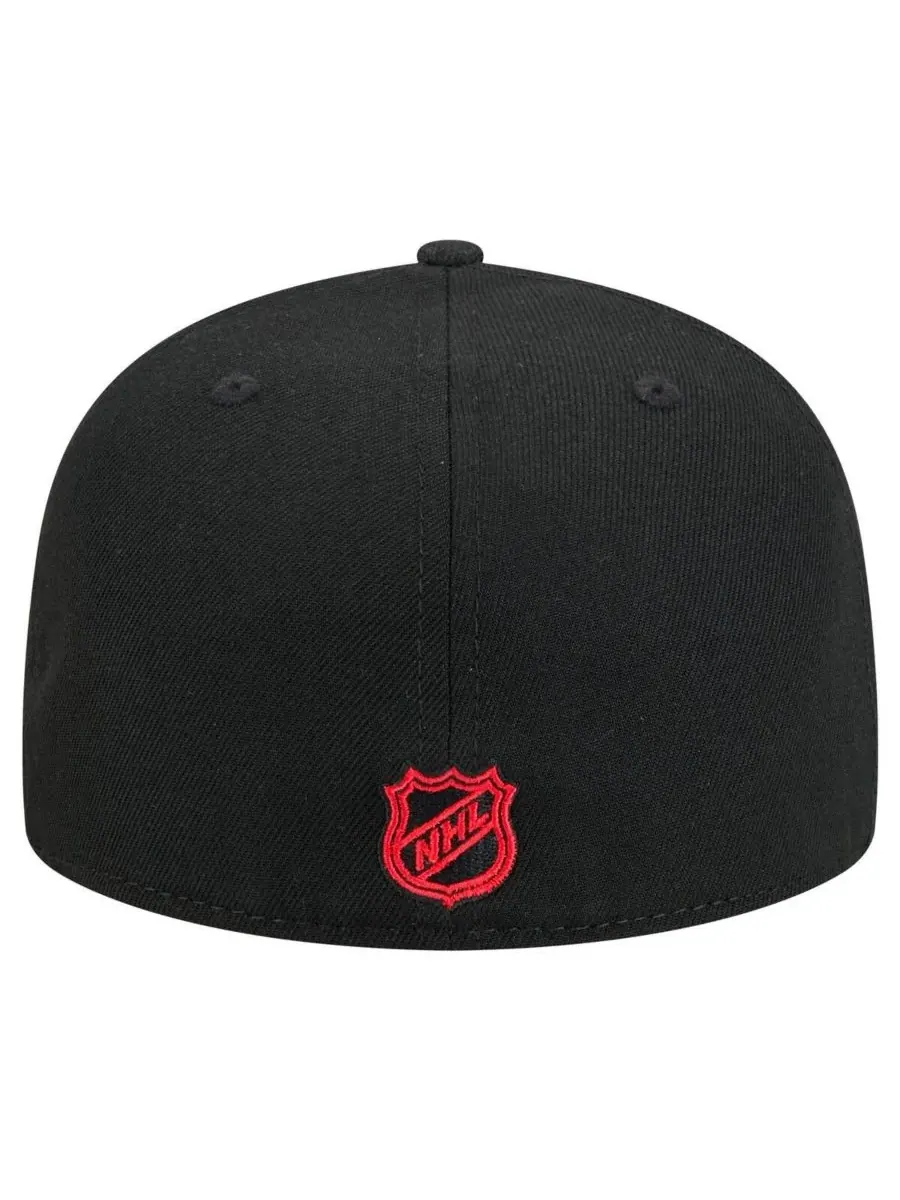 New Era Мужская черная бейсболка Chicago Blackhawks Core 59FIFTY — изображение 4 из 5, черный