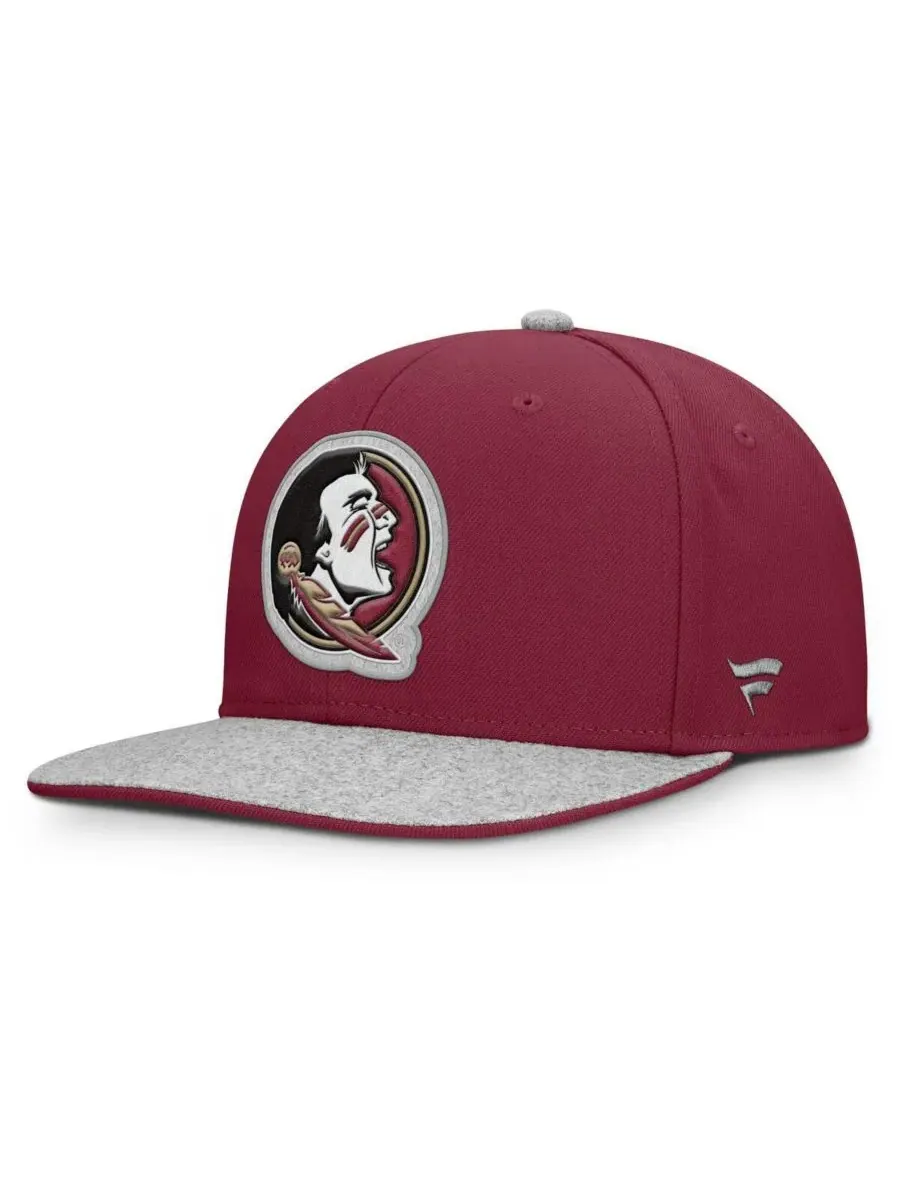 Мужская кепка-снепбэк Garnet Florida State Seminoles Loden Fanatics — изображение 1 из 4, гранат