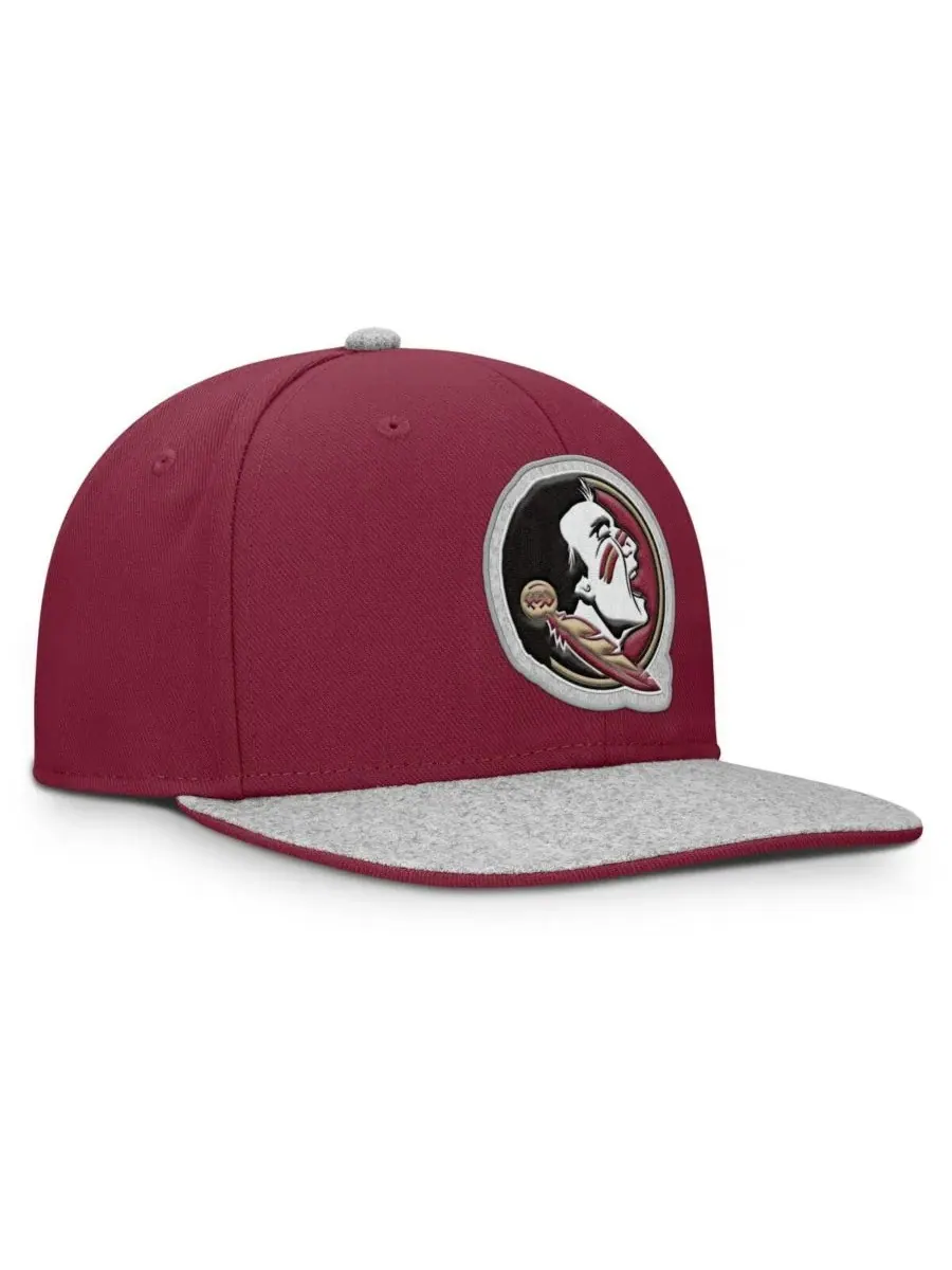 Мужская кепка-снепбэк Garnet Florida State Seminoles Loden Fanatics — изображение 3 из 4, гранат