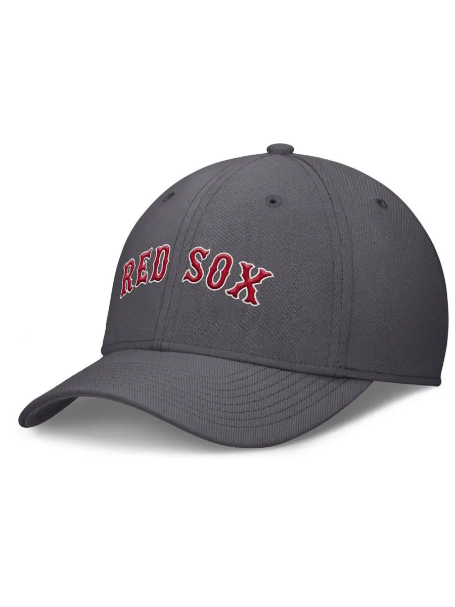 Nike Мужская серая бейсболка Boston Red Sox Swoosh Performance Flex — изображение 1 из 4, серый