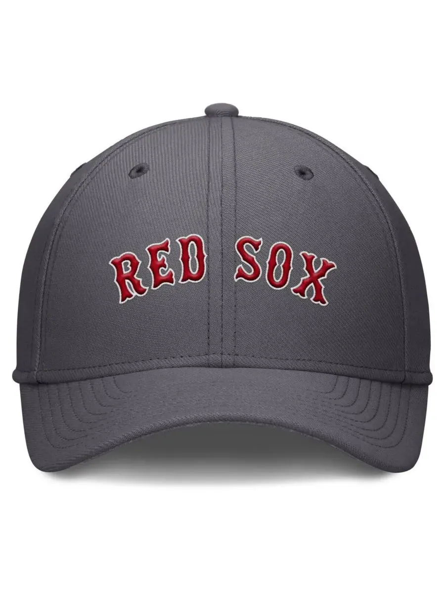 Nike Мужская серая бейсболка Boston Red Sox Swoosh Performance Flex — изображение 2 из 4, серый