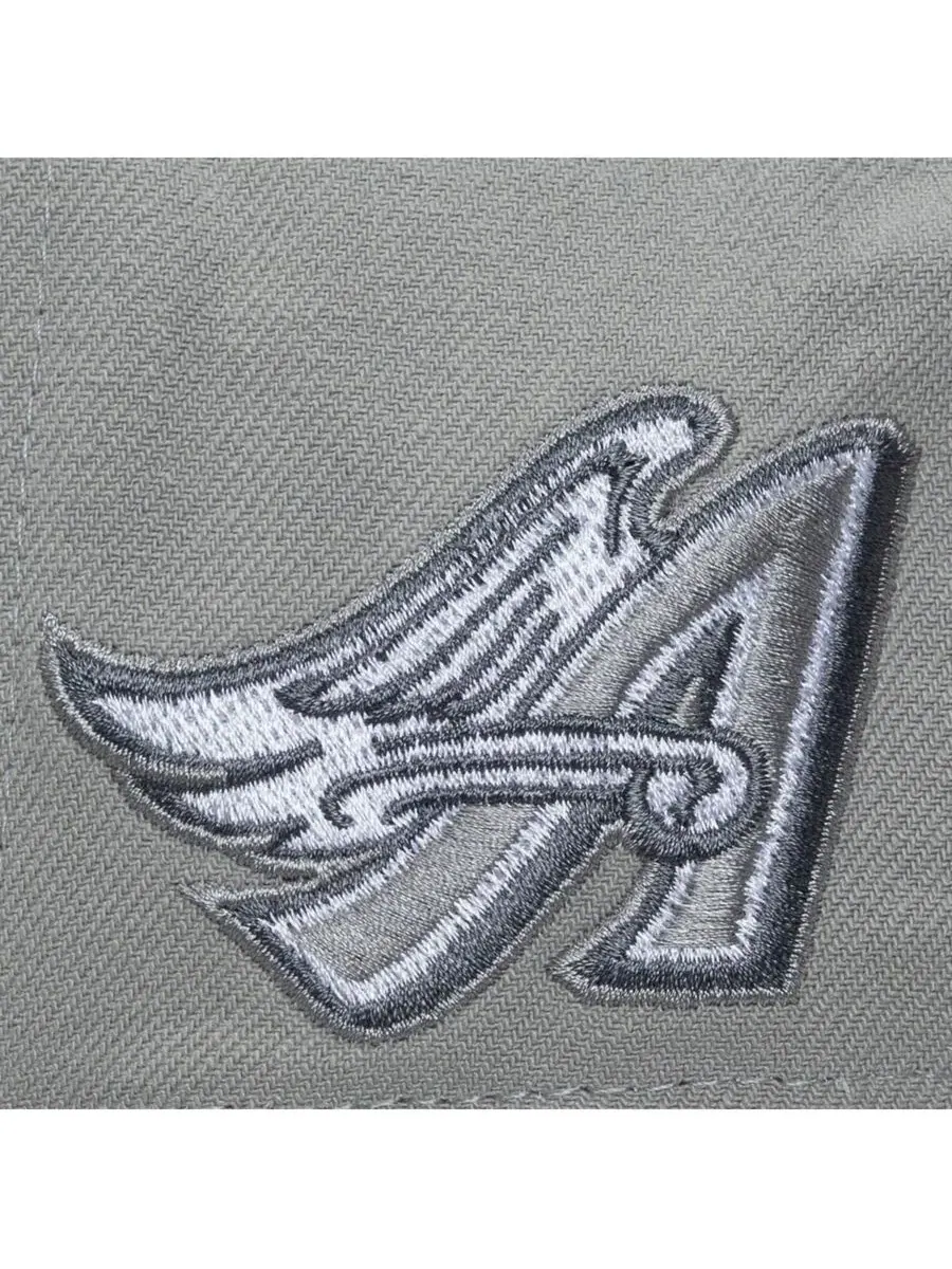 Мужская серая регулируемая бейсболка California Angels Cooperstown Thunderstorm Head Coach — изображение 3 из 4, серый
