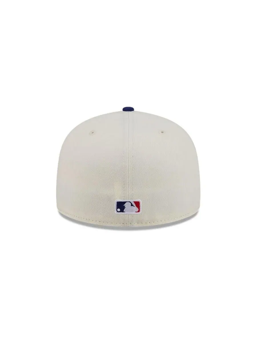 Мужская кепка Philadelphia Phillies 59FIFTY кремового/королевского цвета с подходящей по размеру — изображение 4 из 5