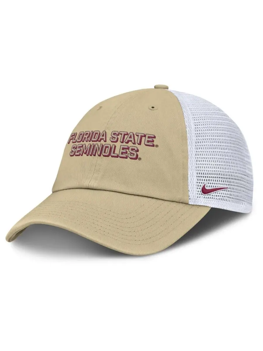 Nike Мужская регулируемая бейсболка Vegas Gold Florida State Seminoles 2025 Gameday On-Field Club — изображение 1 из 4