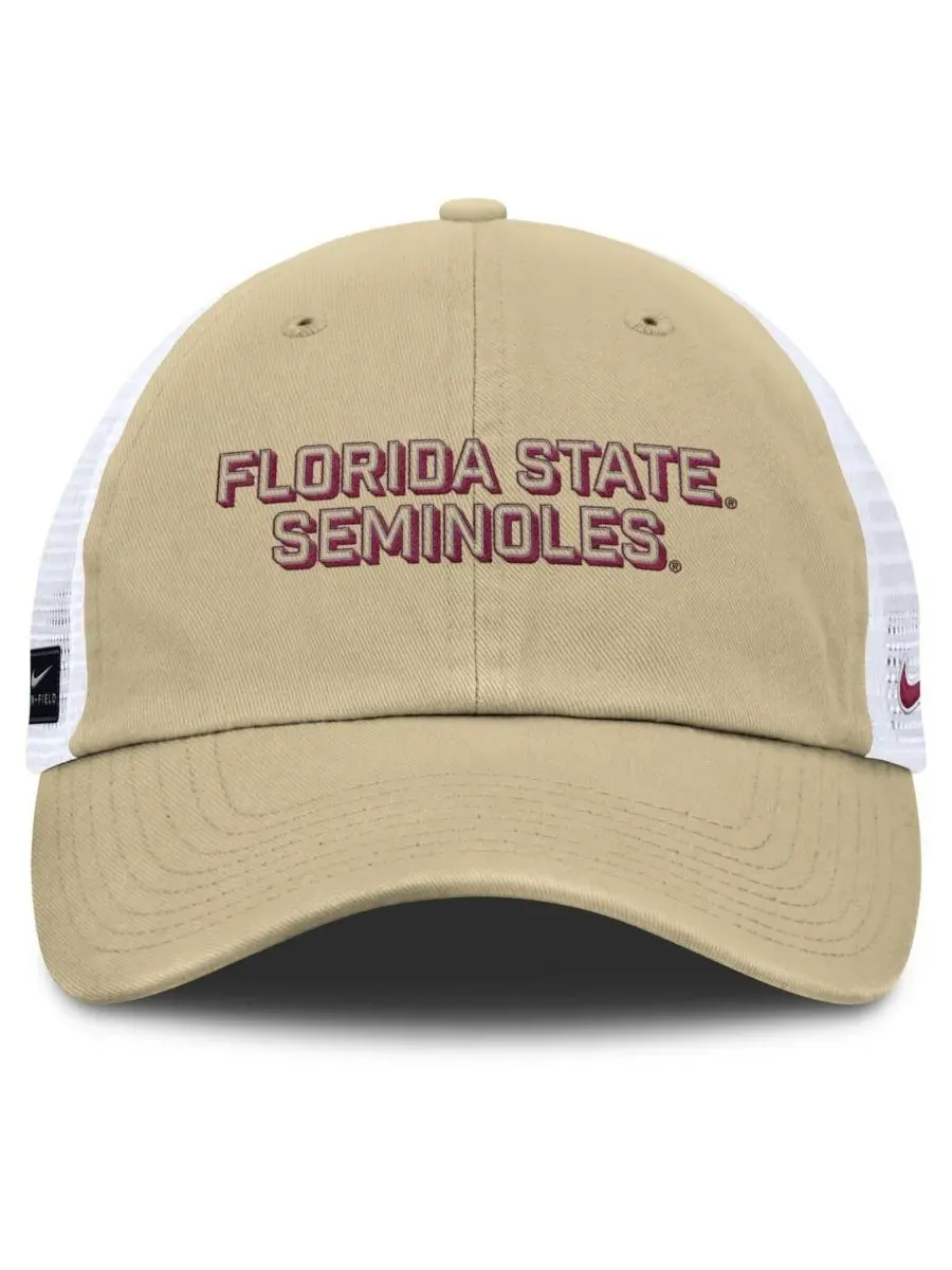 Nike Мужская регулируемая бейсболка Vegas Gold Florida State Seminoles 2025 Gameday On-Field Club — изображение 2 из 4