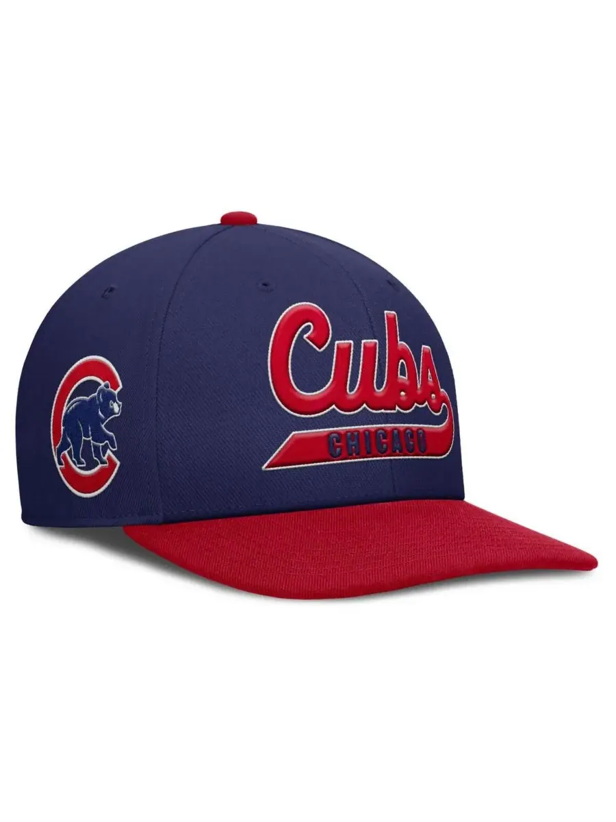 Nike Мужская бейсболка Chicago Cubs Pro Performance Snapback королевского/красного цвета — изображение 1 из 4, красный