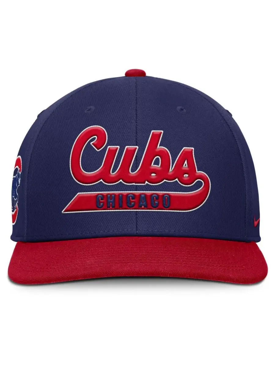 Nike Мужская бейсболка Chicago Cubs Pro Performance Snapback королевского/красного цвета — изображение 4 из 4, красный
