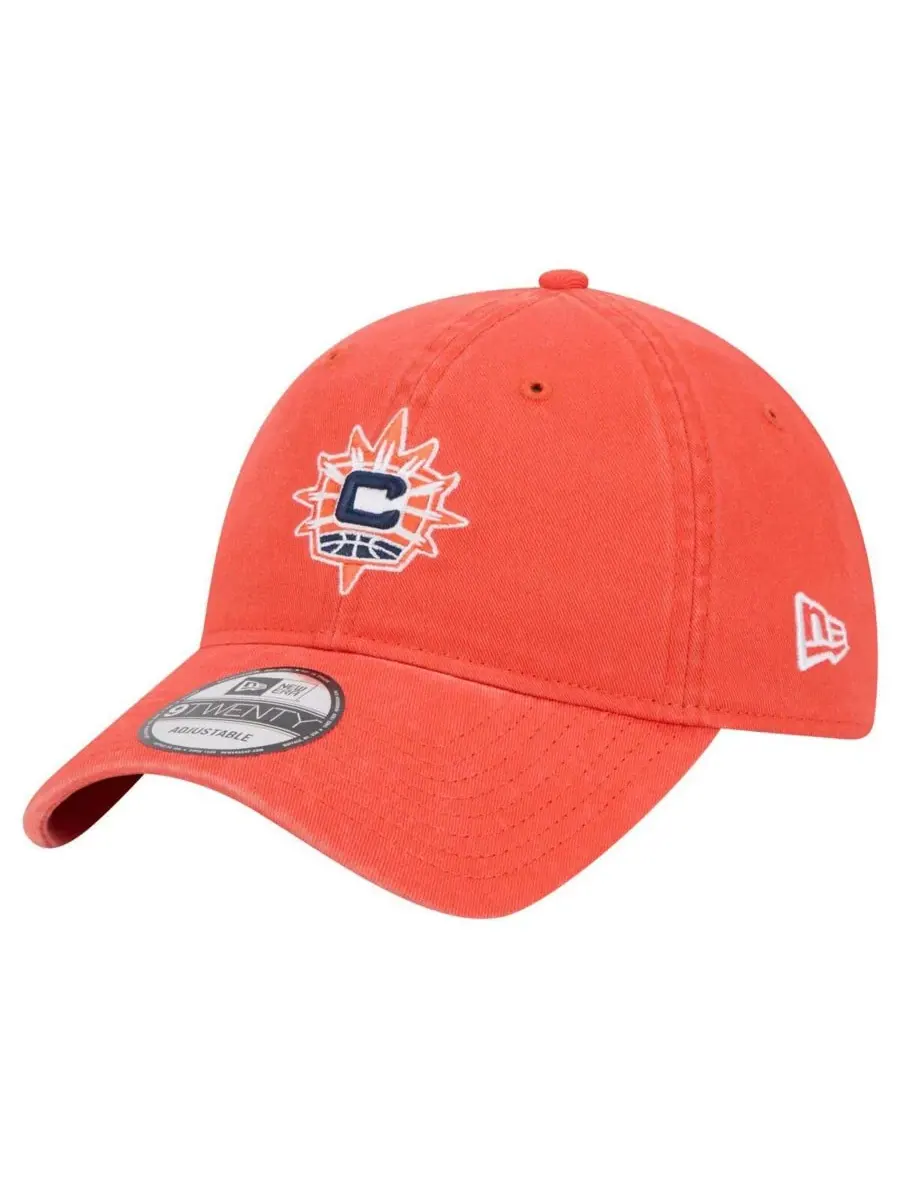 New Era Мужская и женская оранжевая регулируемая кепка Connecticut Sun Core Logo 9TWENTY — изображение 1 из 4, оранжевый