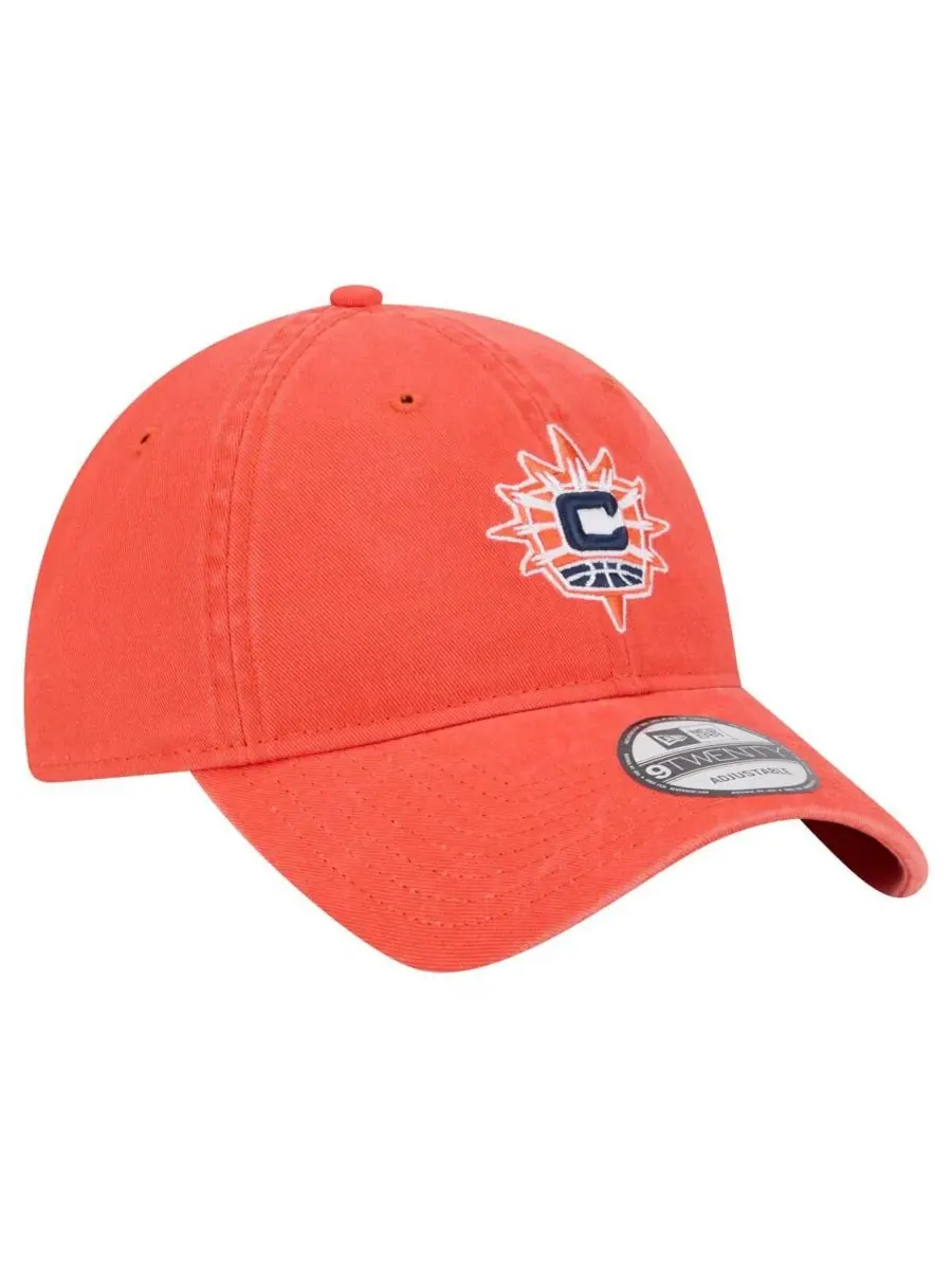 New Era Мужская и женская оранжевая регулируемая кепка Connecticut Sun Core Logo 9TWENTY — изображение 2 из 4, оранжевый