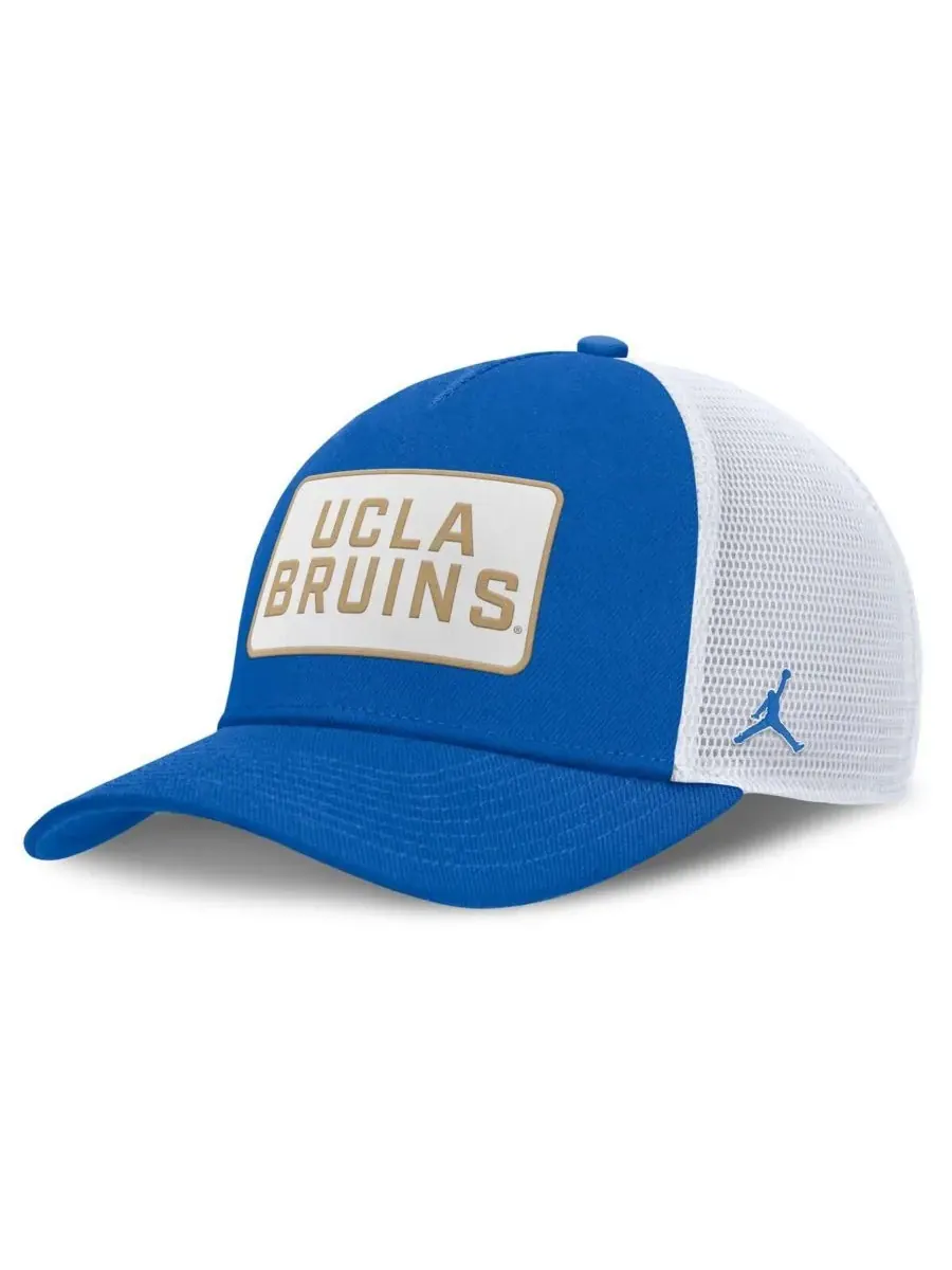 Jordan Мужская сине-белая регулируемая бейсболка-тракер с нашивкой UCLA Bruins 2025 On-Field Rise — изображение 1 из 4