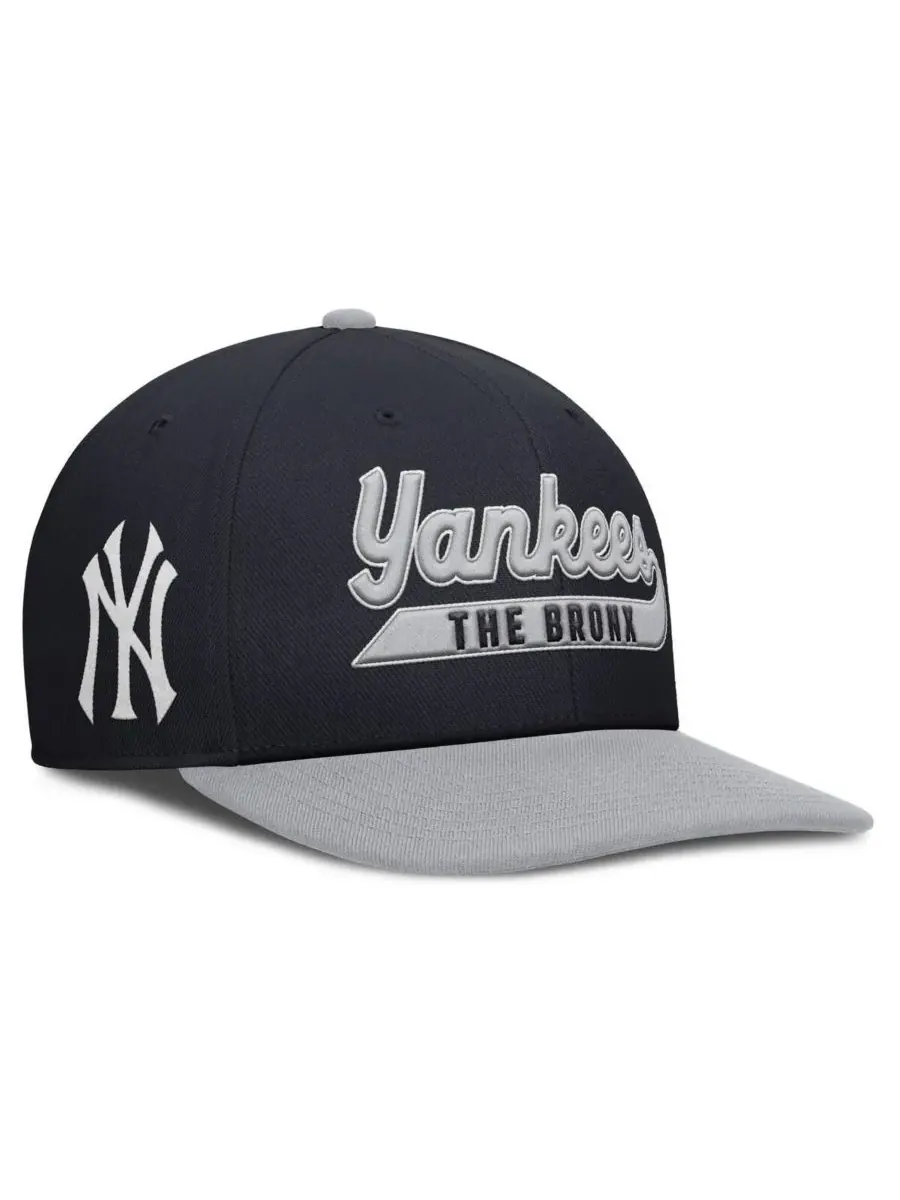Nike Мужская кепка New York Yankees Pro Performance Snapback темно-синего/серого цвета — изображение 1 из 4