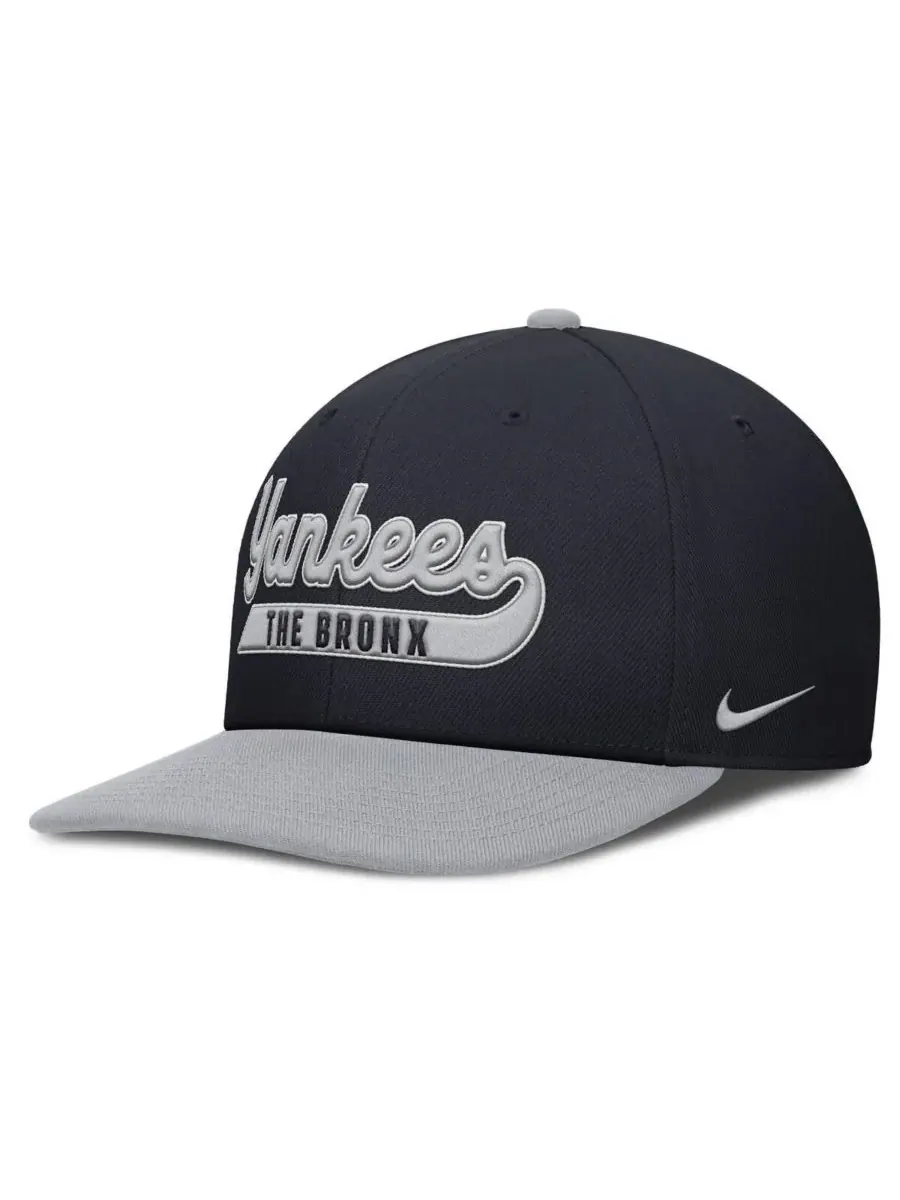 Nike Мужская кепка New York Yankees Pro Performance Snapback темно-синего/серого цвета — изображение 2 из 4
