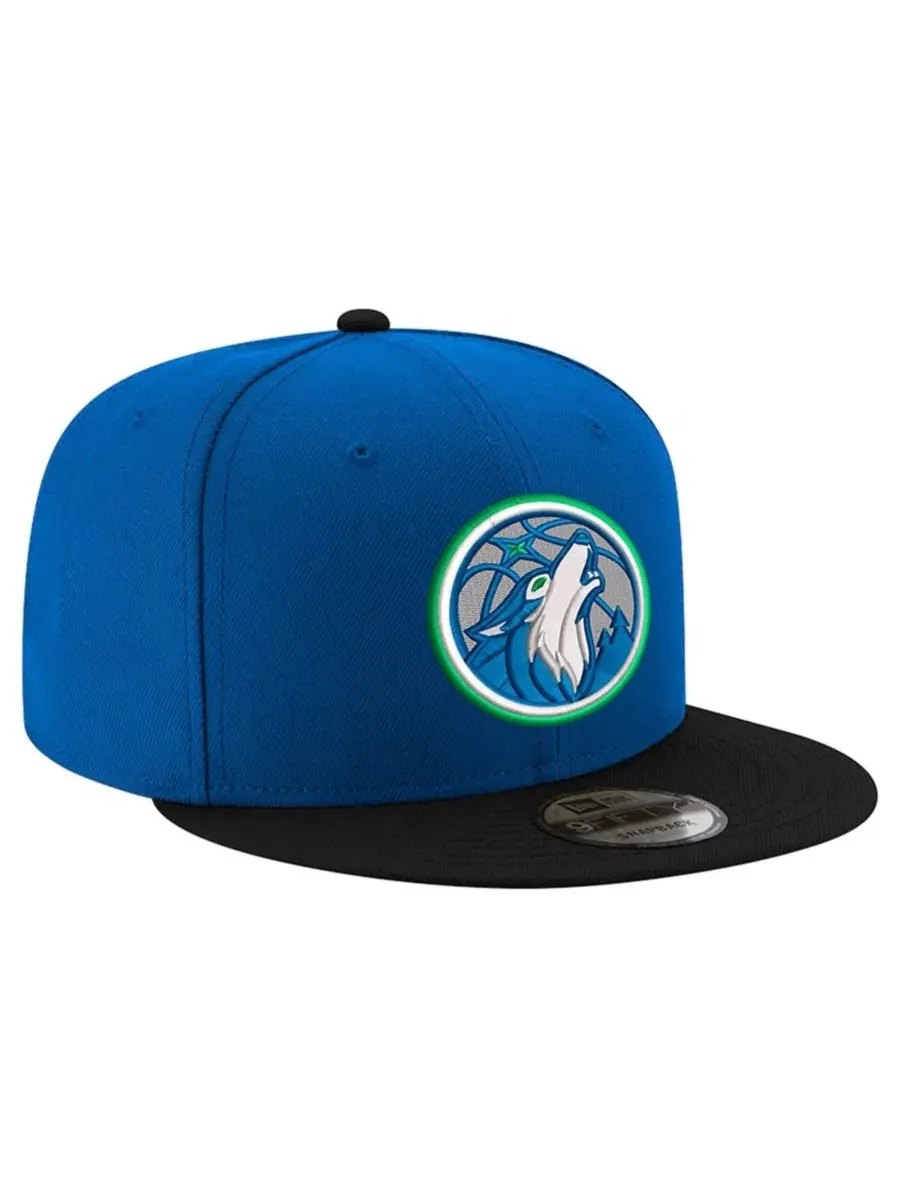 Кепка-снэпбек New Era 9FIFTY Minnesota Timberwolves — изображение 3 из 4, синий черный