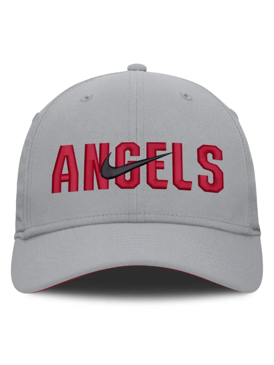Кепка Nike Los Angeles Angels Primetime Rise Dri-FIT Flex — изображение 2 из 5, серый