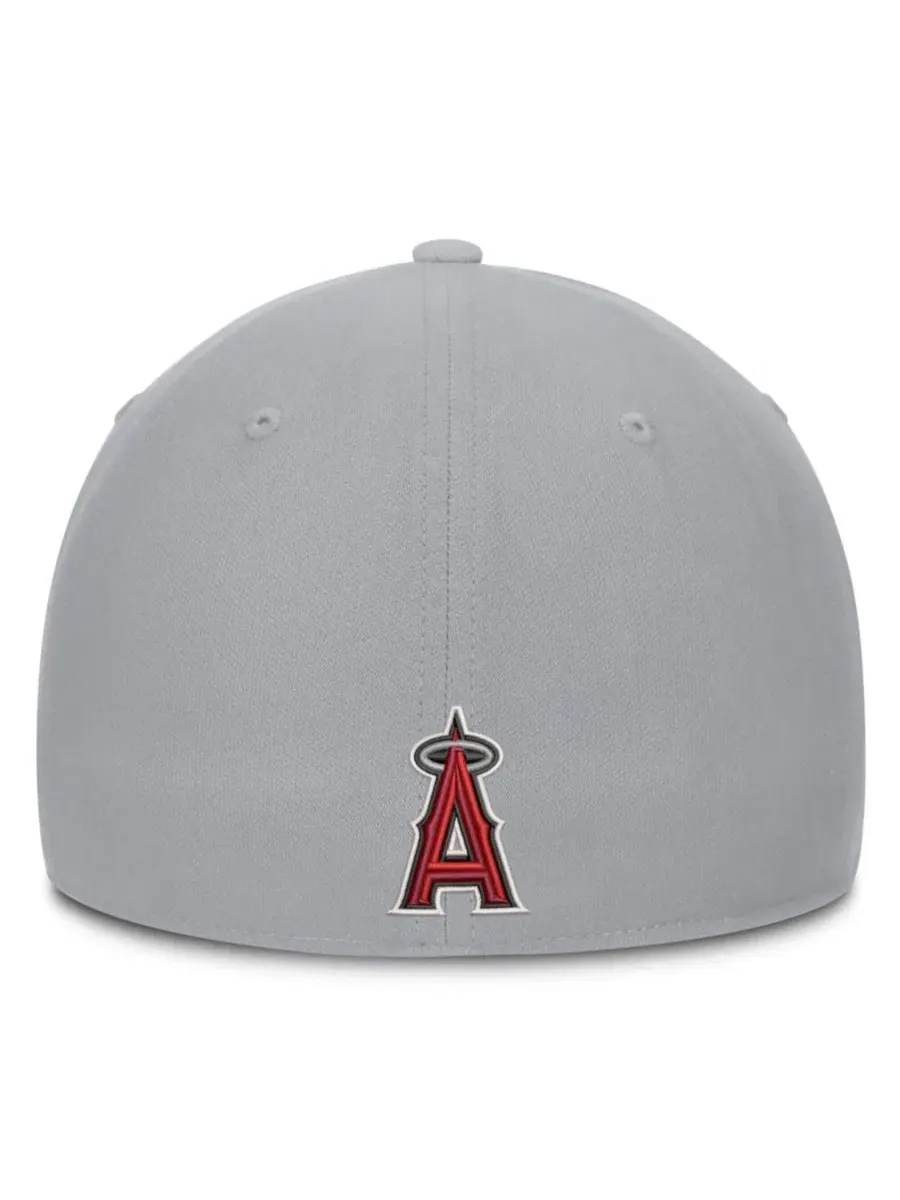 Кепка Nike Los Angeles Angels Primetime Rise Dri-FIT Flex — изображение 4 из 5, серый