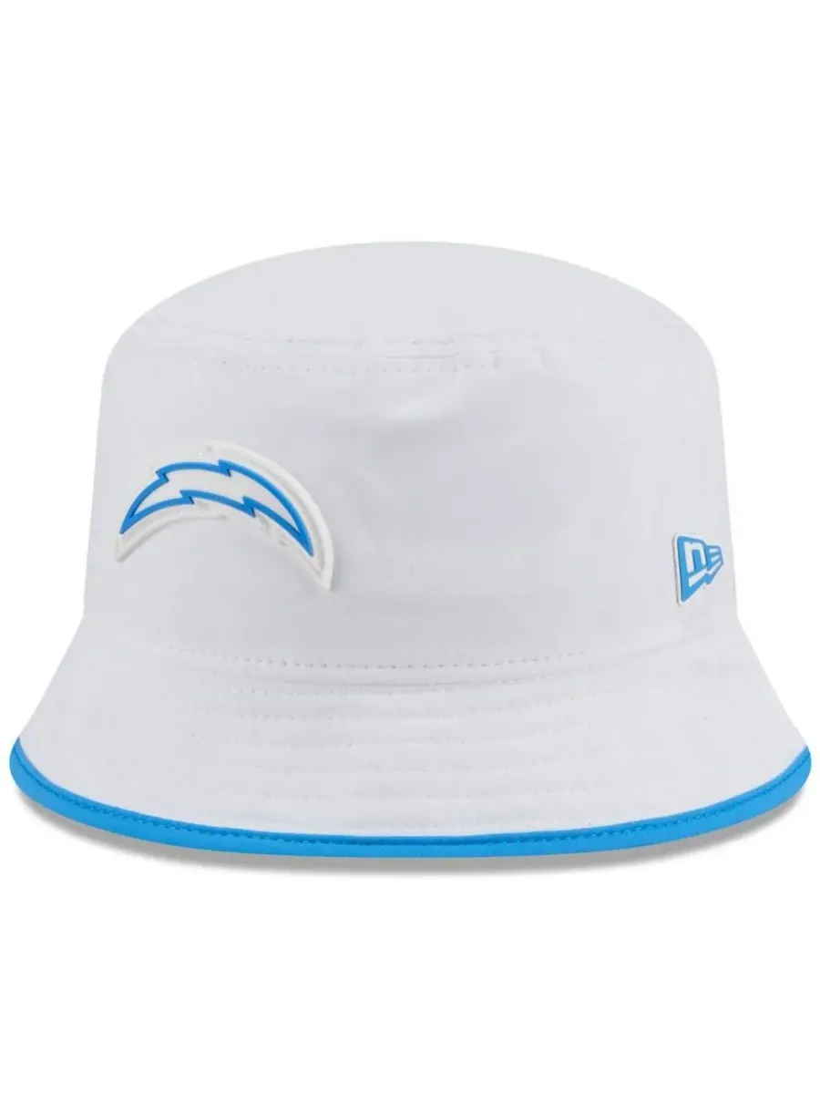 New Era Мужская белая панама Los Angeles Chargers 2025 NFL Training Camp Stretch Bucket — изображение 1 из 5, белый