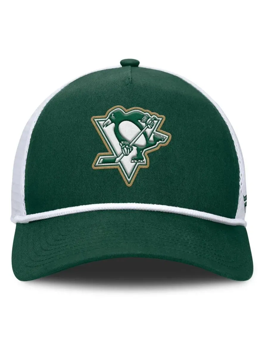 Кепка Pittsburgh Penguins Bermuda A-Frame Fanatics — изображение 4 из 4, зеленый белый