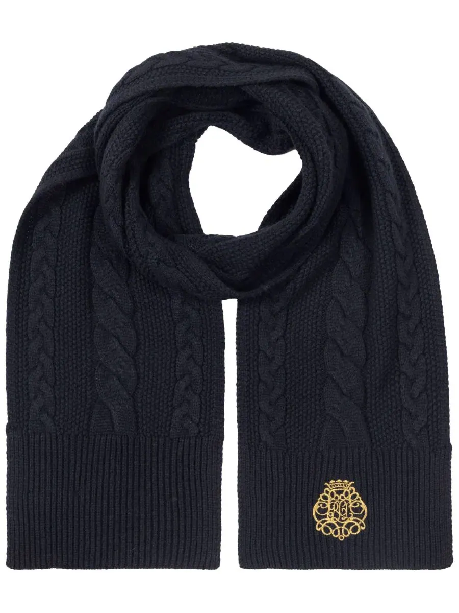 Шарф с прямым вышитым логотипом, модель Direct Embroidery Cable Scarf Lauren Ralph Lauren