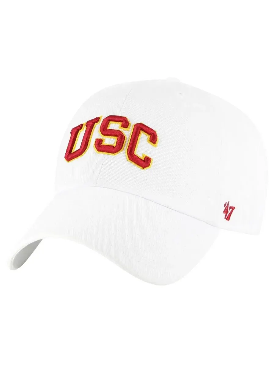 Бейсболка с вышивкой USC Trojans '47 Brand — изображение 1 из 2, белый