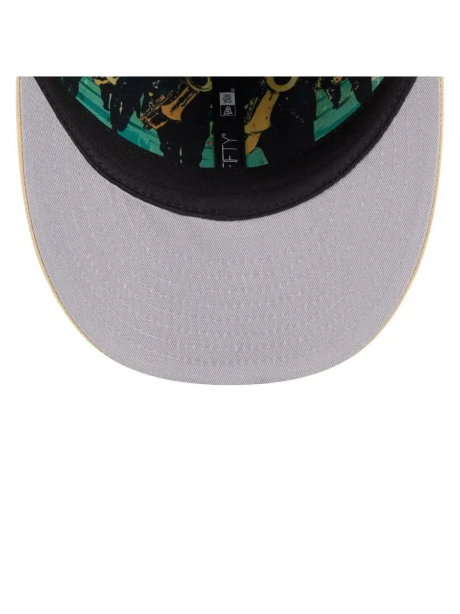 Кепка с высокой тульей New Era New Orleans Saints 2026 NFL Draft Pre-Curved 59FIFTY — изображение 5 из 5, черный золотистый
