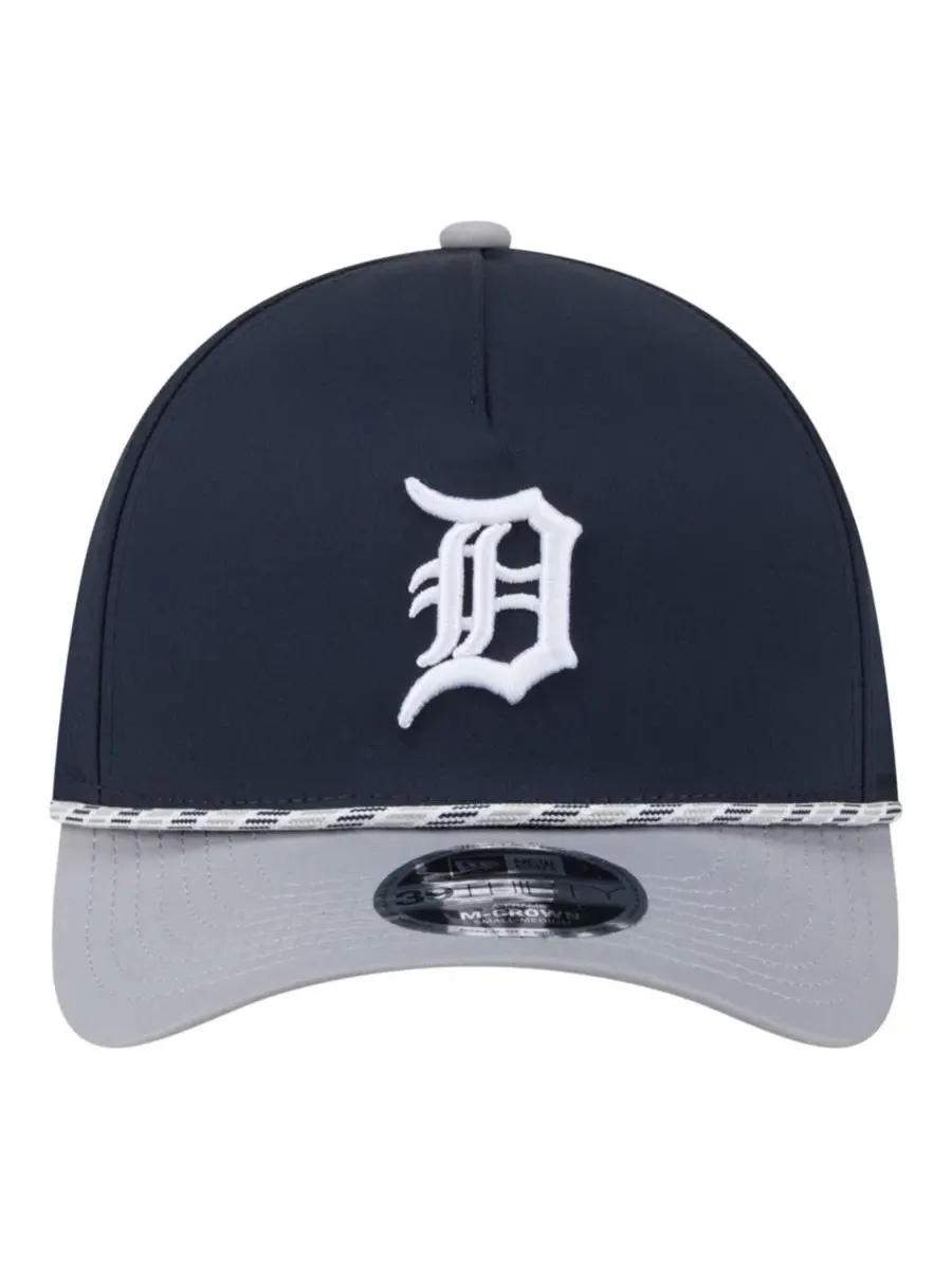 Бейсболка New Era Detroit Tigers Rope M-Crown A-Frame 39THIRTY Flex — изображение 5 из 5, темно-синий серый