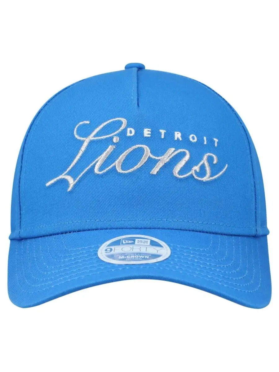 Кепка с металлической вышивкой Detroit Lions New Era — изображение 3 из 5, синий