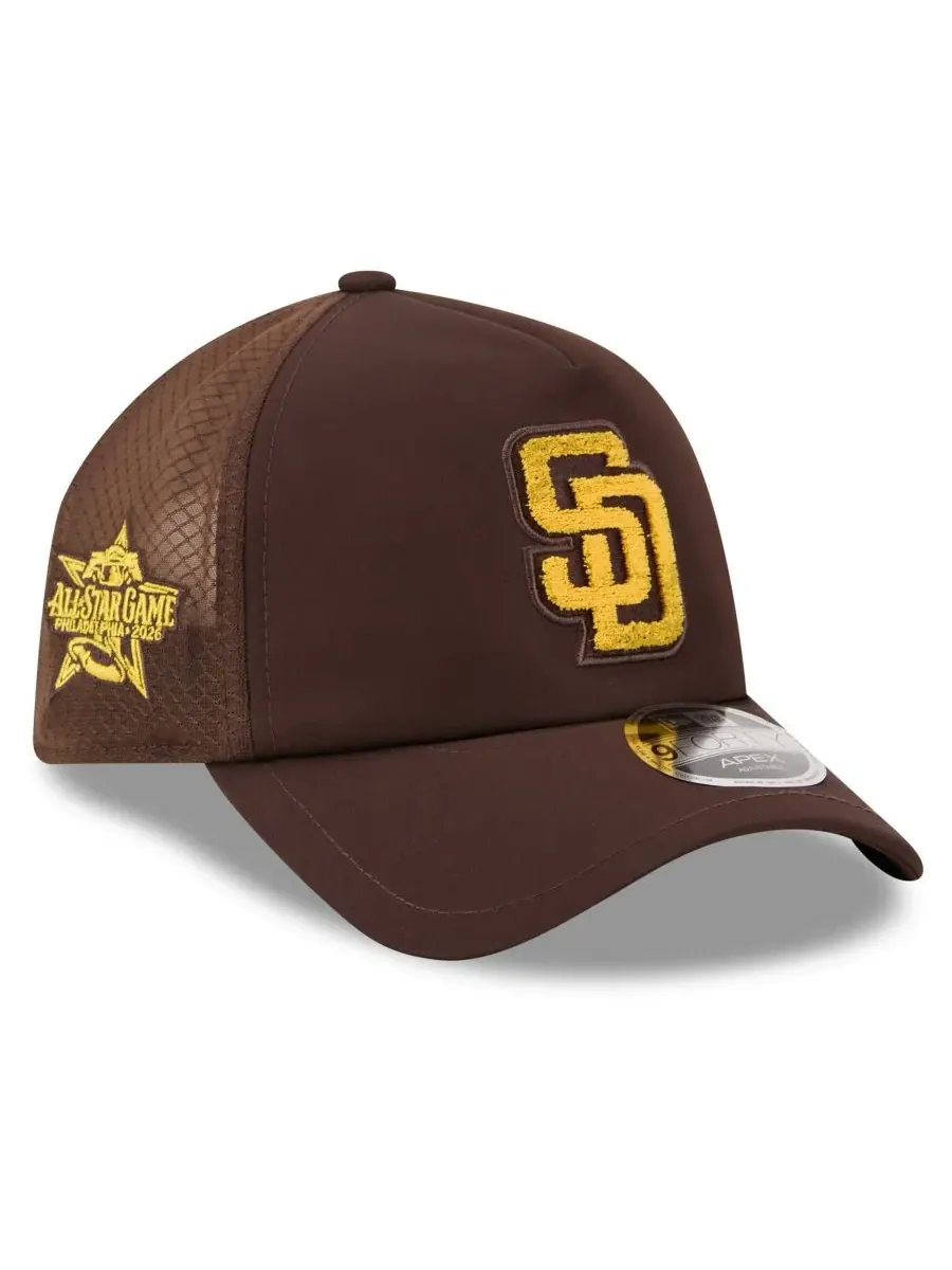 Кепка с вышивкой логотипа San Diego Padres New Era — изображение 1 из 5, коричневый