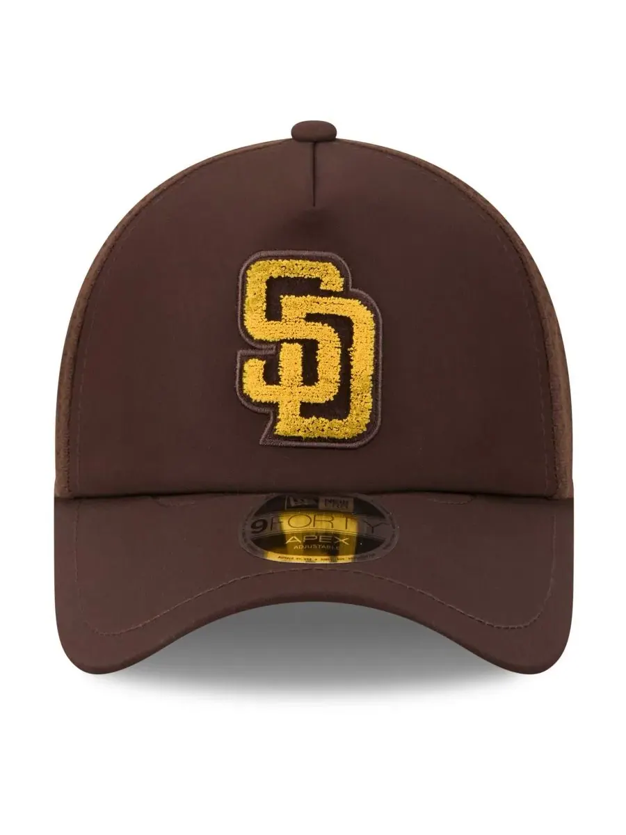 Кепка с вышивкой логотипа San Diego Padres New Era — изображение 2 из 5, коричневый