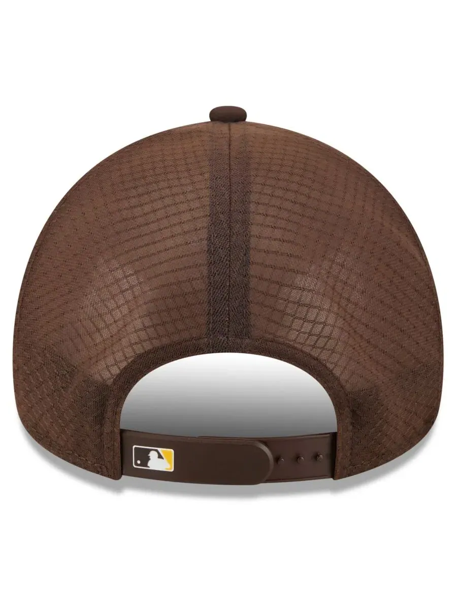 Кепка с вышивкой логотипа San Diego Padres New Era — изображение 3 из 5, коричневый