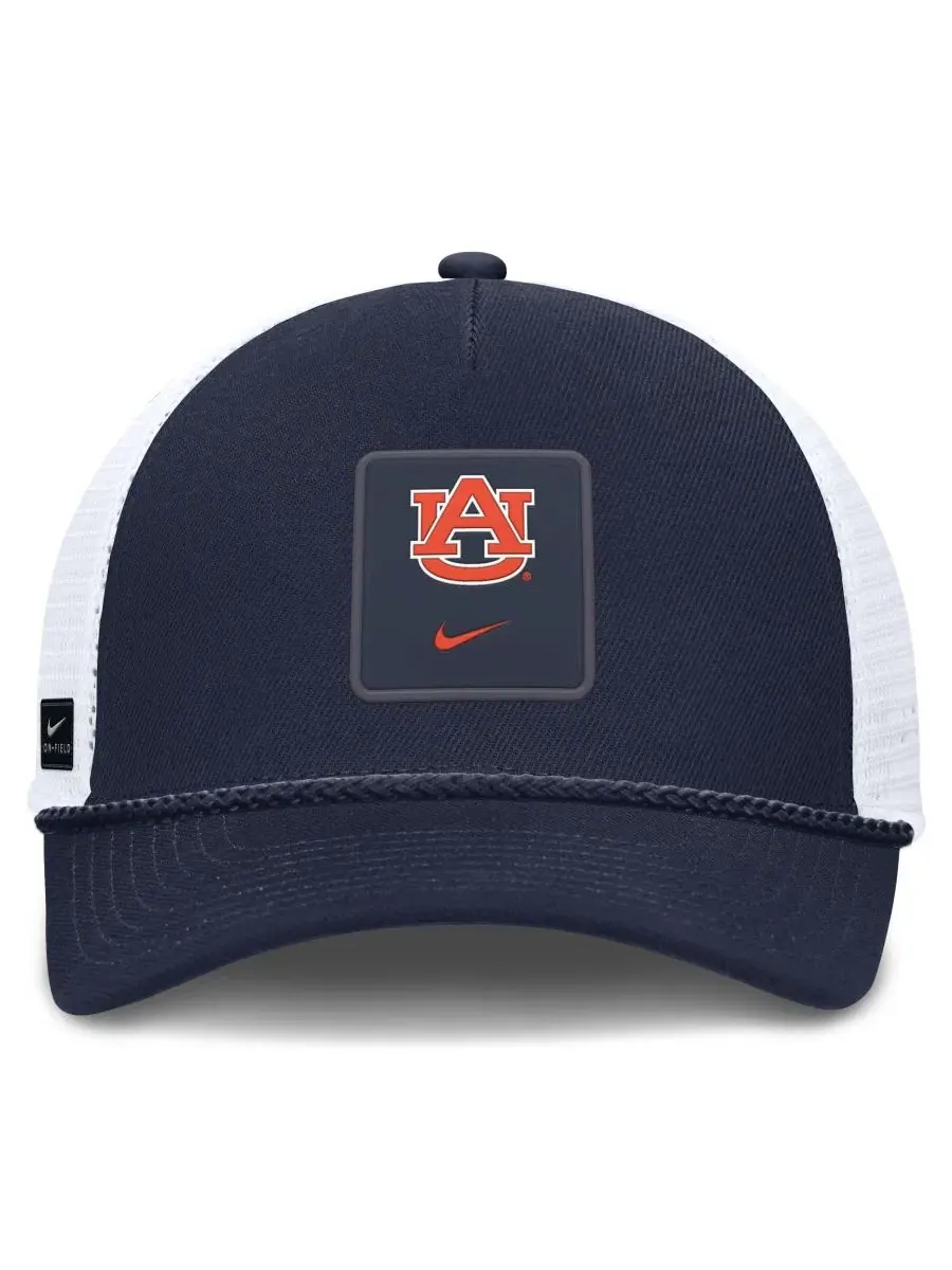 Кепка-тракер Nike Auburn Tigers 2026 On-Field Gameday Rope Trucker — изображение 2 из 4, темно-синий белый