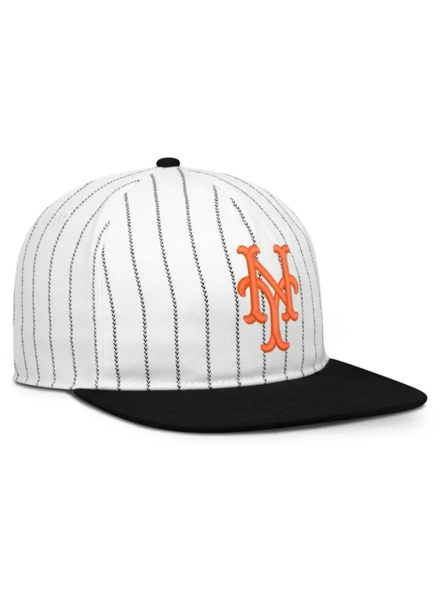 Бейсболка New York Mets Cooperstown Collection Pro Nike — изображение 3 из 4, белый черный