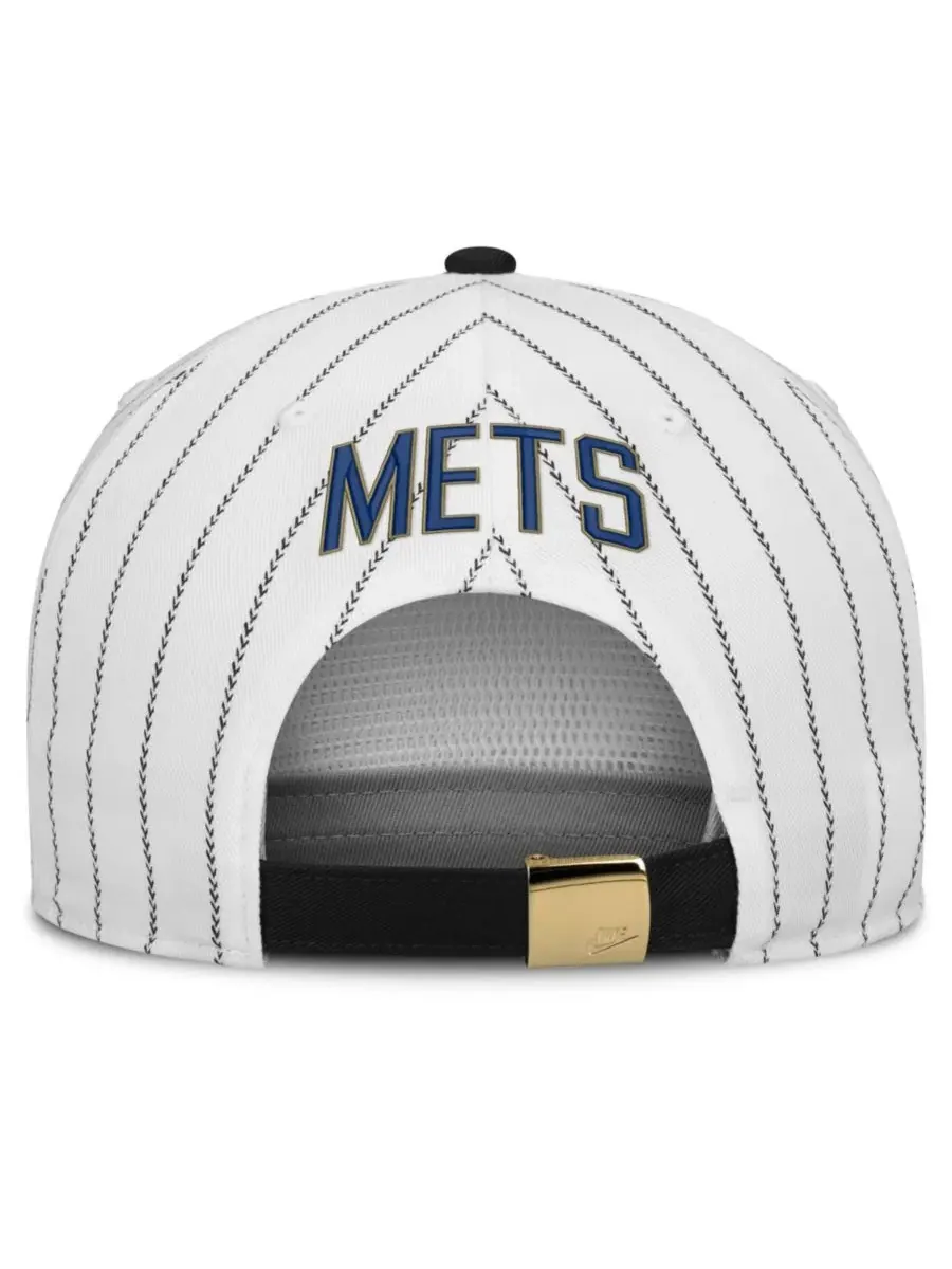 Бейсболка New York Mets Cooperstown Collection Pro Nike — изображение 4 из 4, белый черный