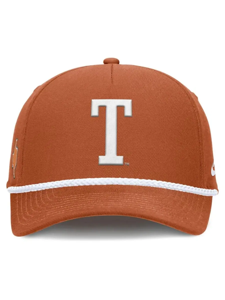 Кепка Nike с 5 панелями, с веревкой и вышивкой, Texas Longhorns — изображение 2 из 4, оранжевый