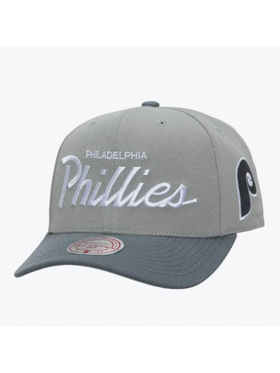 Бейсболка Mitchell & Ness Cooperstown Thunderstorm Head Coach Pro-Crown Adjustable Hat — изображение 1 из 4, серый