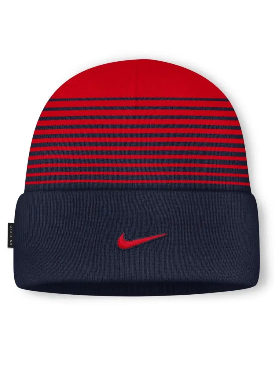 Вязаная шапка с козырьком Arizona Wildcats On-Field Utility Nike — изображение 2 из 2, темно-синий красный
