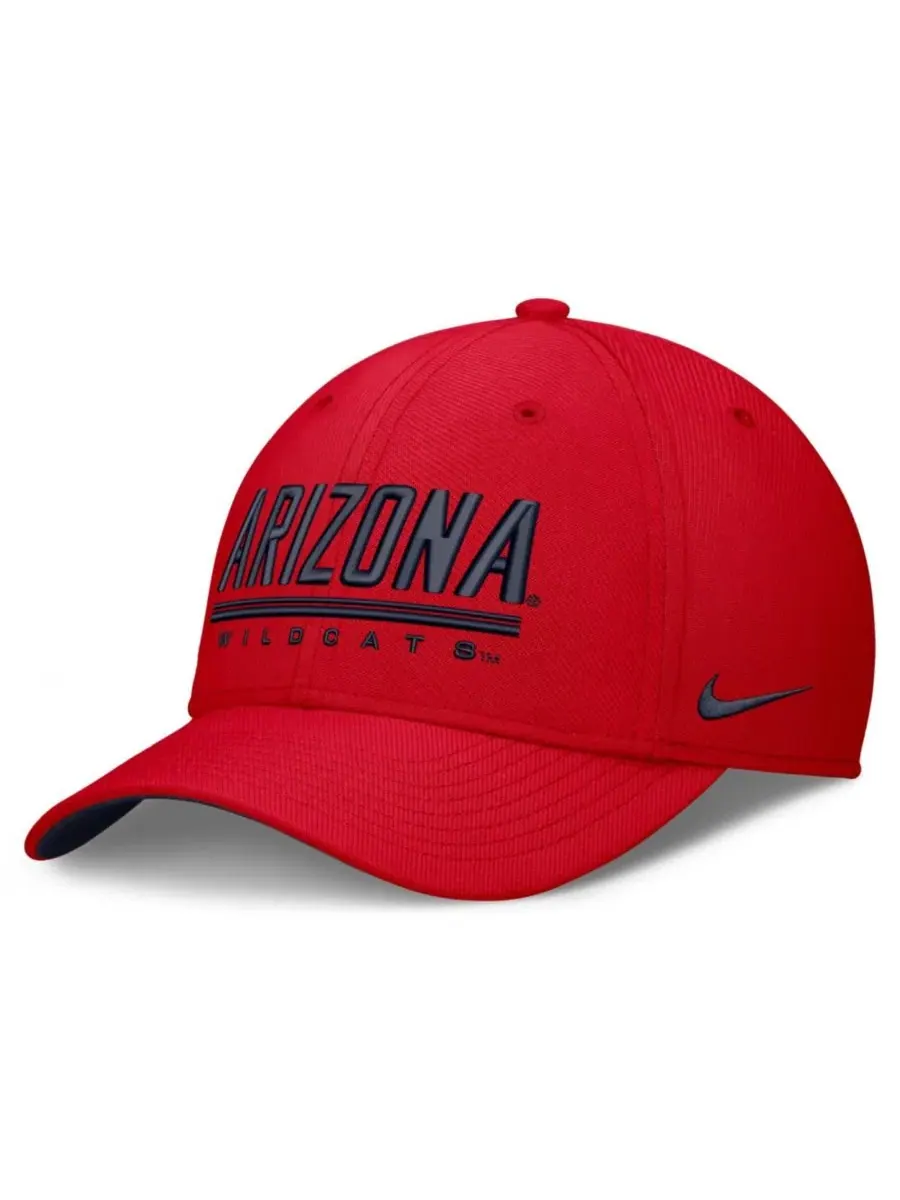 Кепка Nike Arizona Wildcats Game Day Rise Swooshflex — изображение 1 из 4, красный