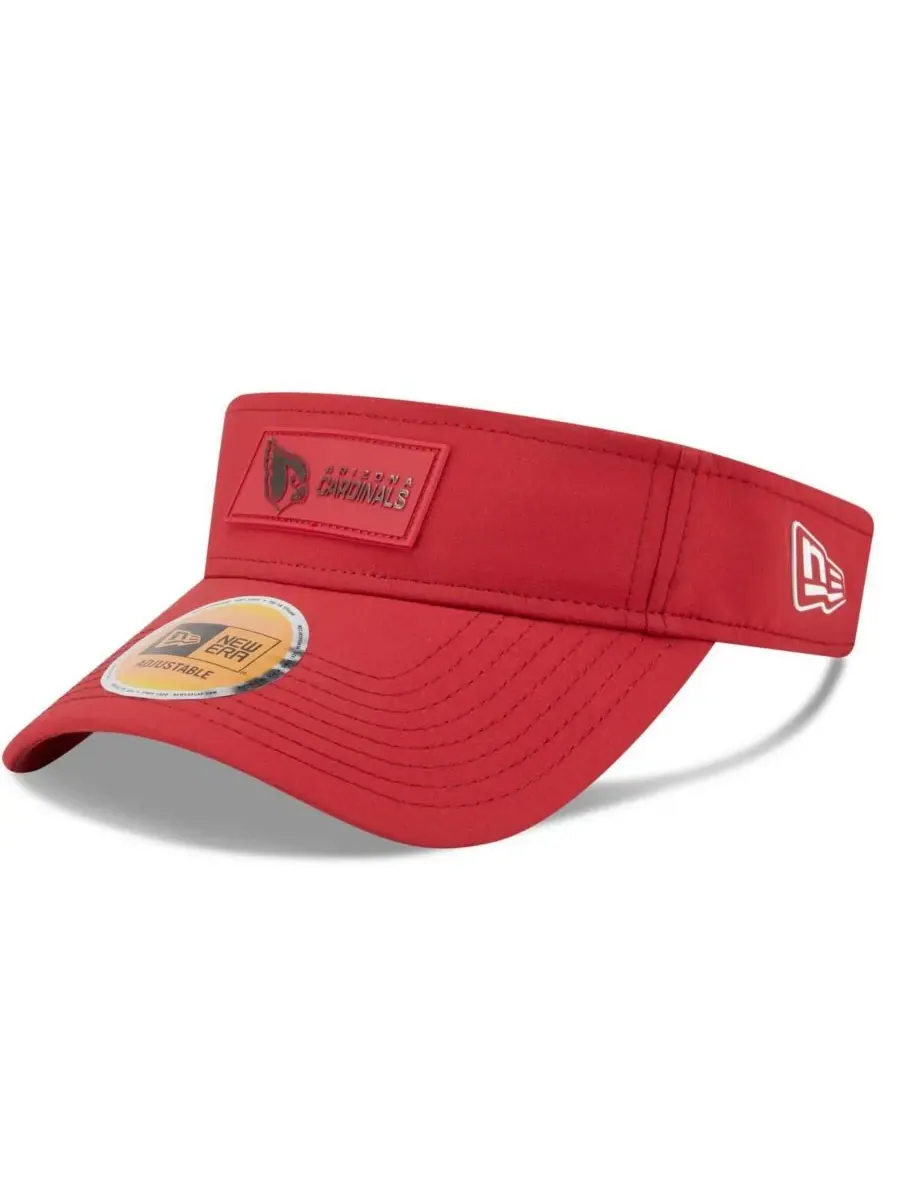 Мужская бейсболка-козырек "Кардиналс" Arizona Cardinals 2025 Sideline Visor Hat New Era — изображение 1 из 5, красный
