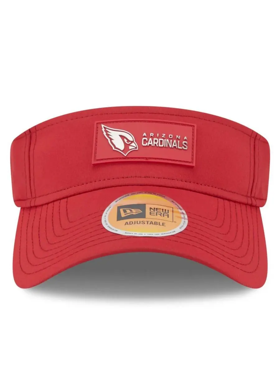 Мужская бейсболка-козырек "Кардиналс" Arizona Cardinals 2025 Sideline Visor Hat New Era — изображение 4 из 5, красный