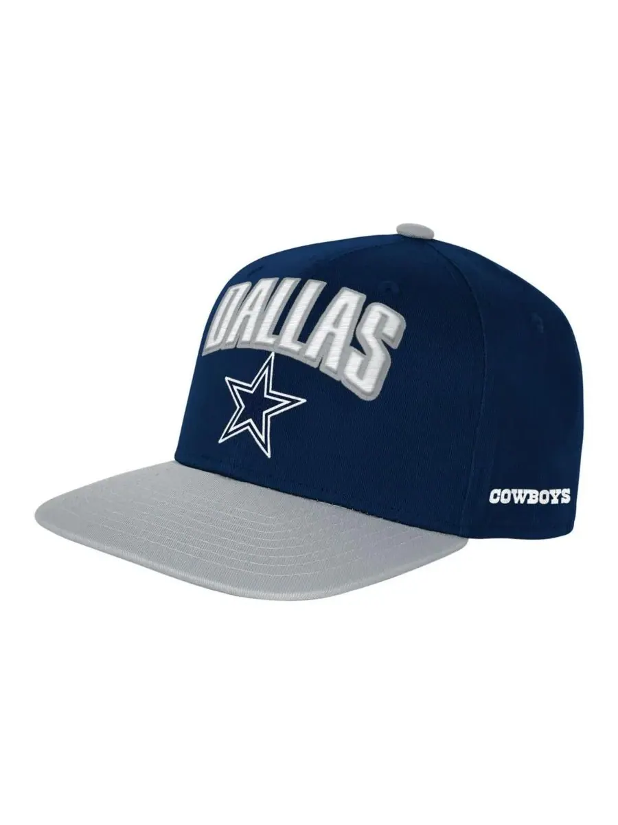 Outerstuff Большая мужская и женская темно-синяя бейсболка Dallas Cowboys Essentials с — изображение 1 из 3, темно-синий