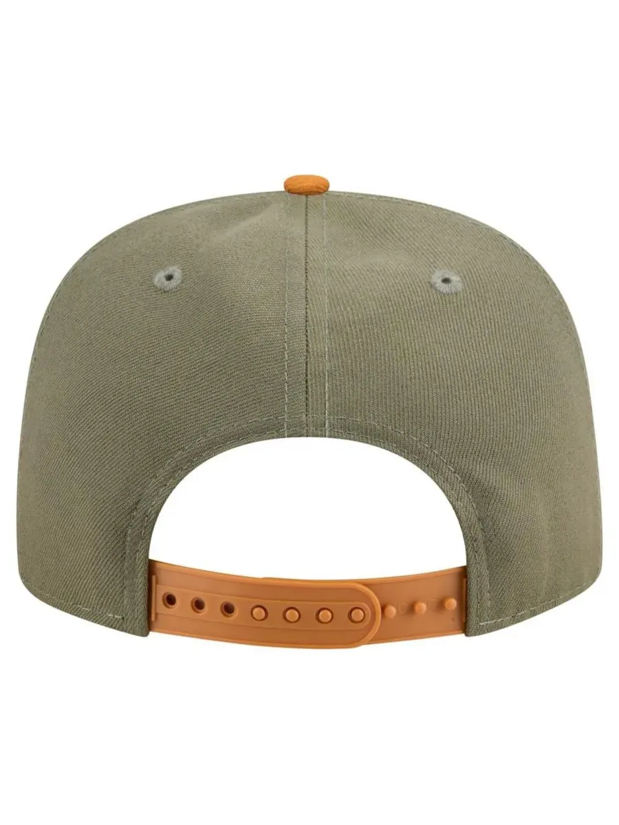 New Era Мужская кепка-бейсболка Dallas Cowboys Two-Tone A-Frame 9FIFTY оливково-коричневого цвета с — изображение 3 из 4