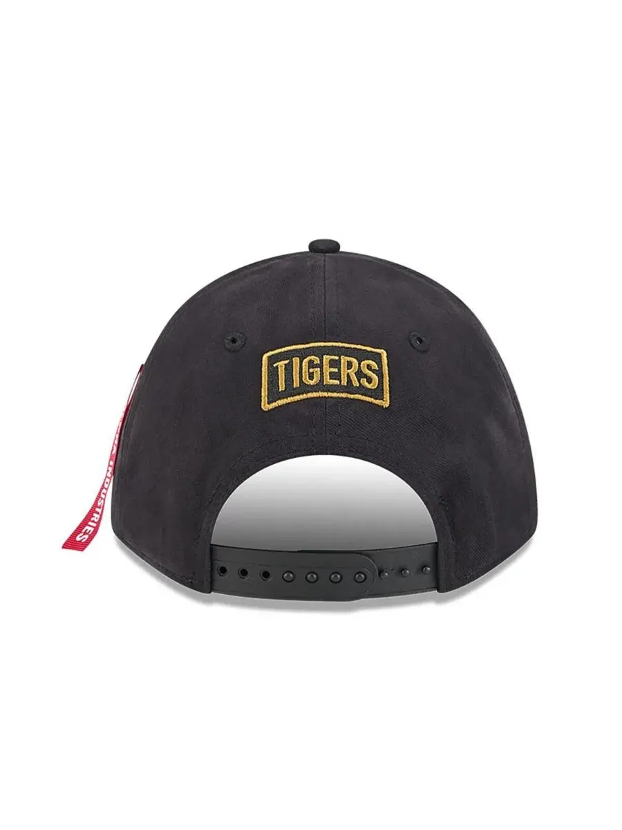 New Era Мужская черная регулируемая кепка Detroit Tigers A-Frame 9FORTY — изображение 3 из 4, черный