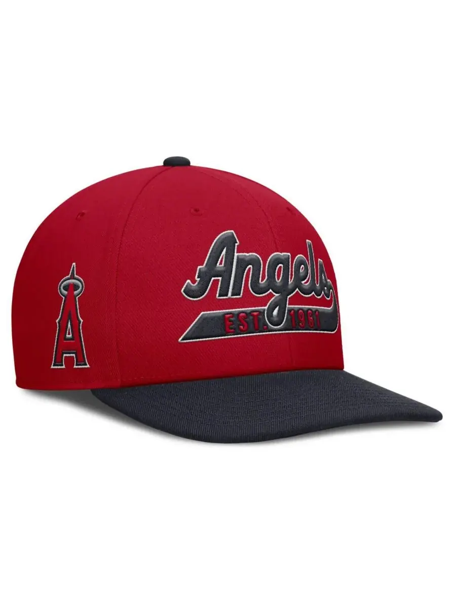 Nike Мужская красно-синяя бейсболка Los Angeles Angels Pro Performance Snapback — изображение 1 из 4, красный темно-синий