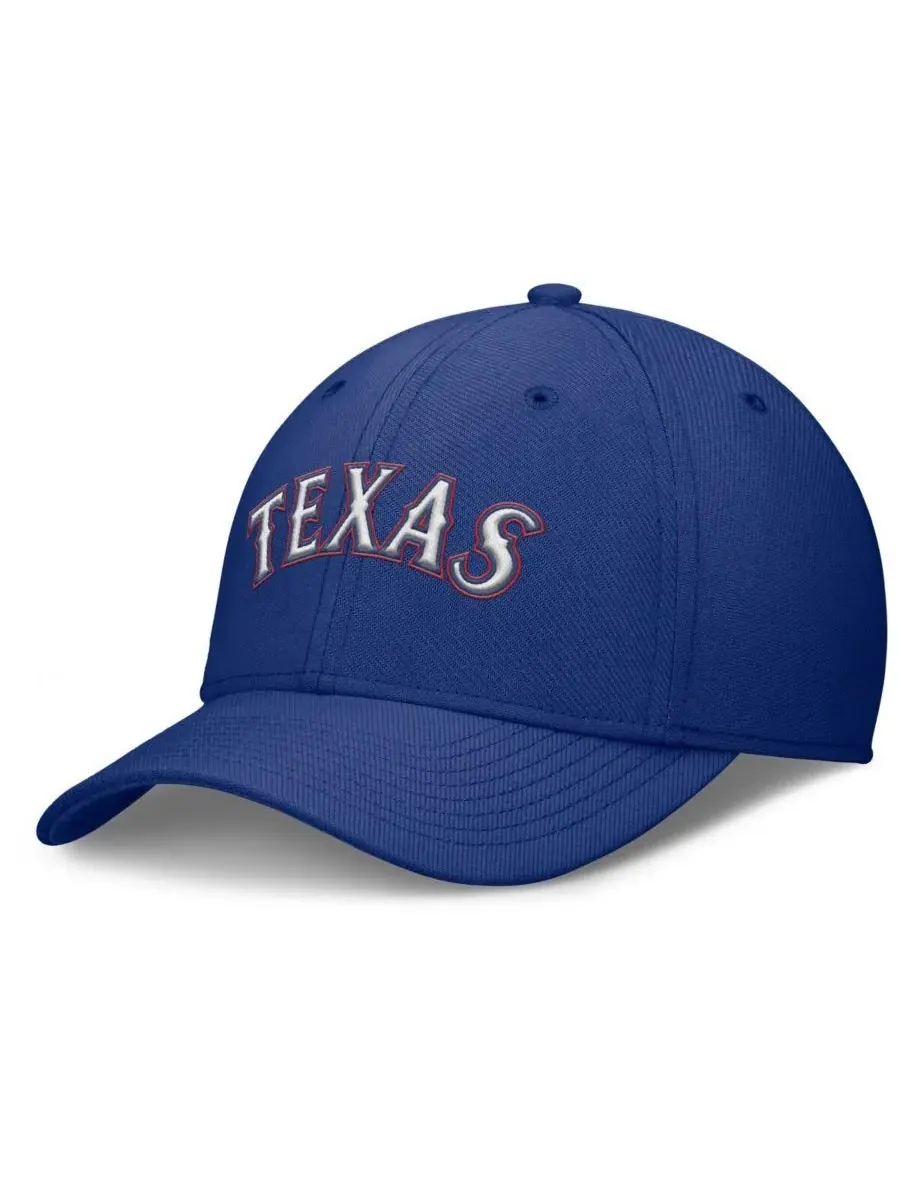 Мужская бейсболка Royal Texas Rangers Rise Performance Flex Nike — изображение 1 из 4, королевский