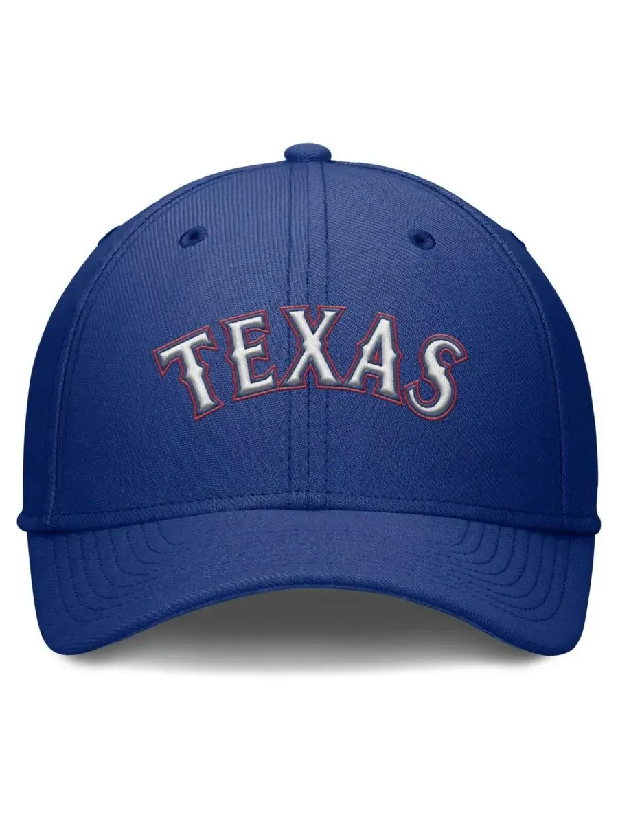 Мужская бейсболка Royal Texas Rangers Rise Performance Flex Nike — изображение 2 из 4, королевский