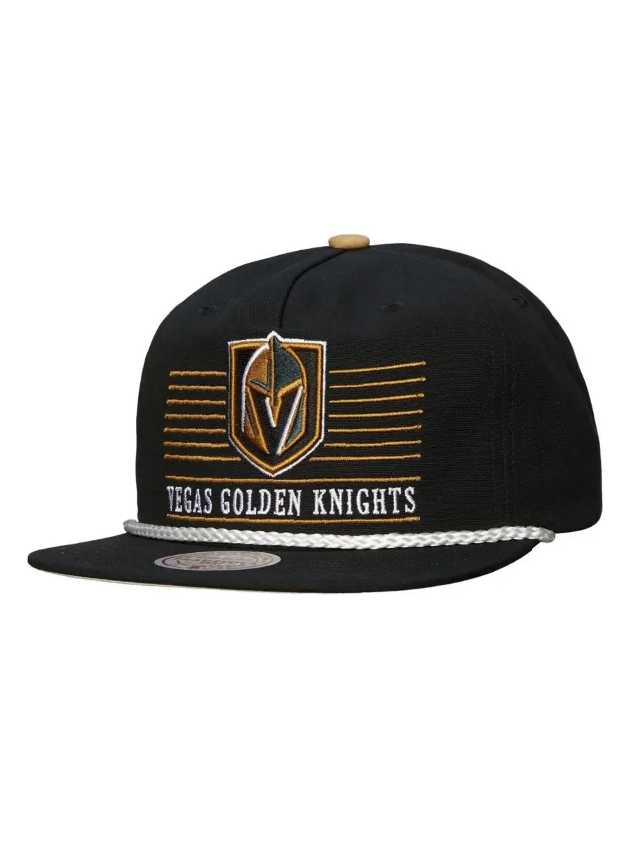 Mitchell & Ness Мужская черная бейсболка Vegas Golden Knights Ascend Deadstock Snapback — изображение 1 из 2, черный