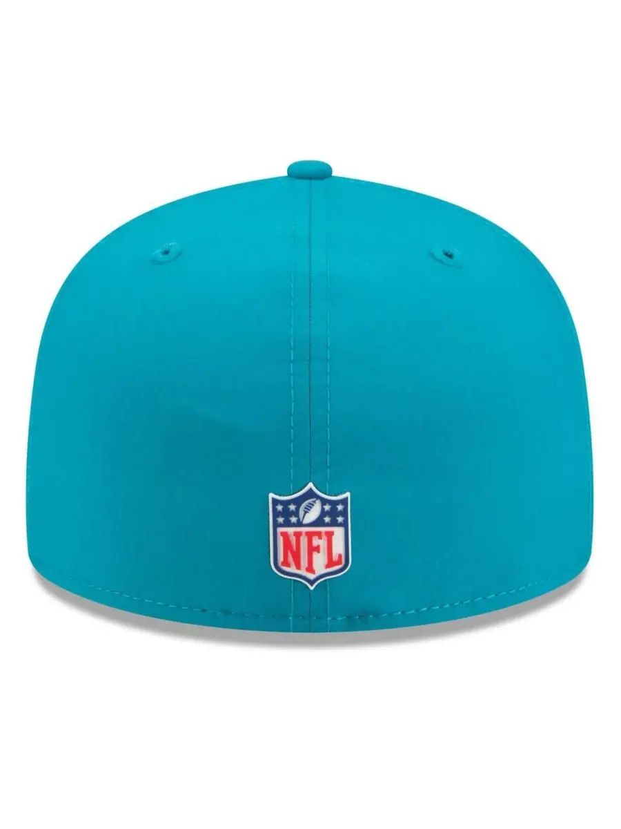 New Era Мужская бирюзовая кепка Jacksonville Jaguars 2025 Sideline 59FIFTY Fitted Hat — изображение 2 из 5, бирюзовый