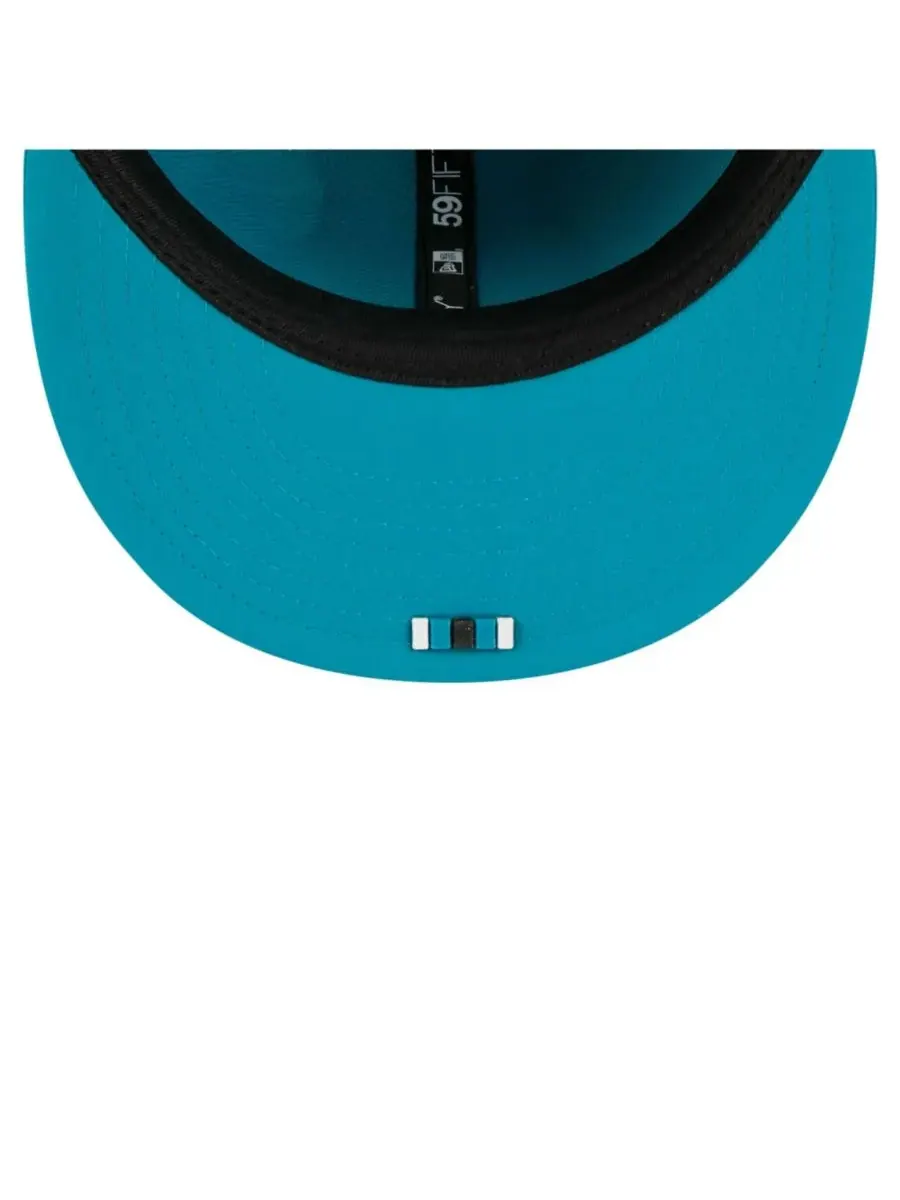 New Era Мужская бирюзовая кепка Jacksonville Jaguars 2025 Sideline 59FIFTY Fitted Hat — изображение 3 из 5, бирюзовый