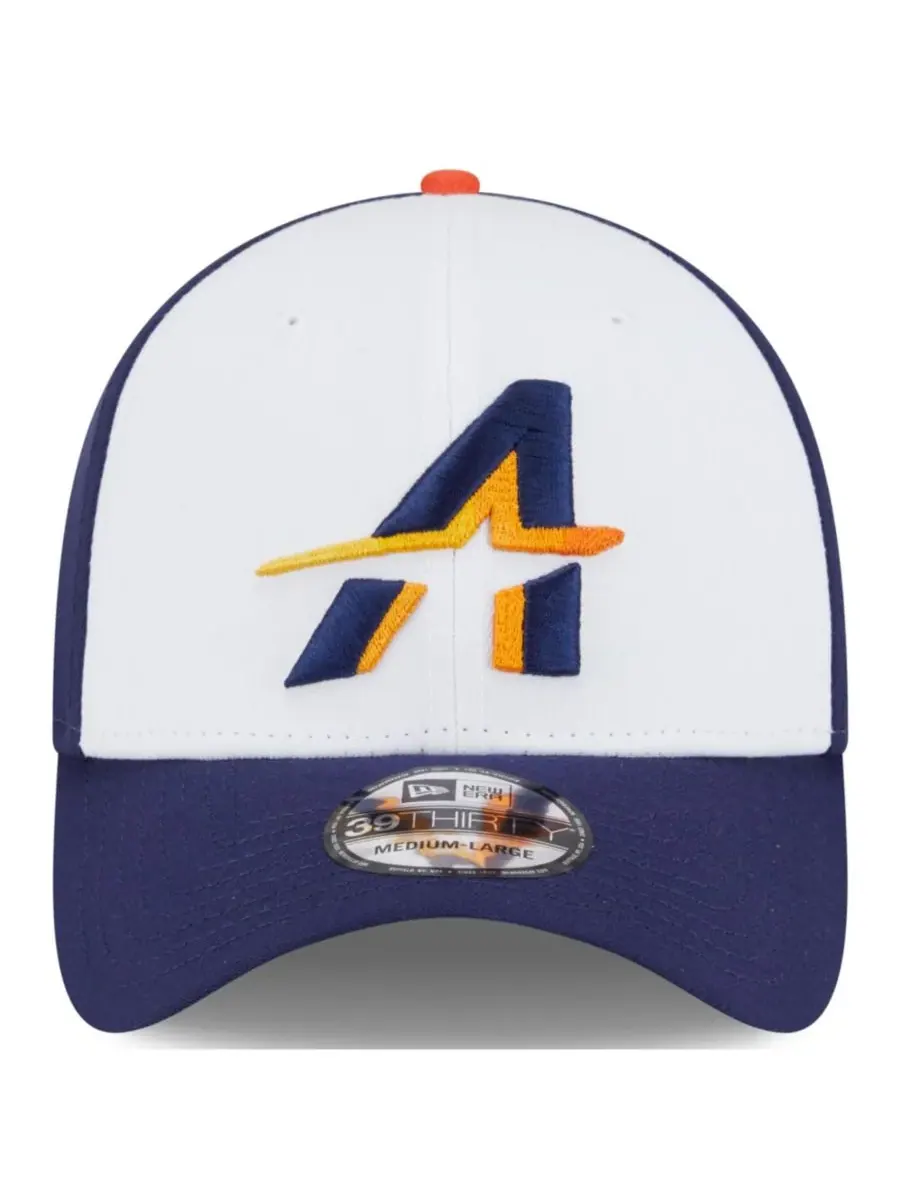 New Era Мужская кепка Houston Astros 2025 City Connect 39THIRTY Flex белого/темно-синего цвета — изображение 2 из 5
