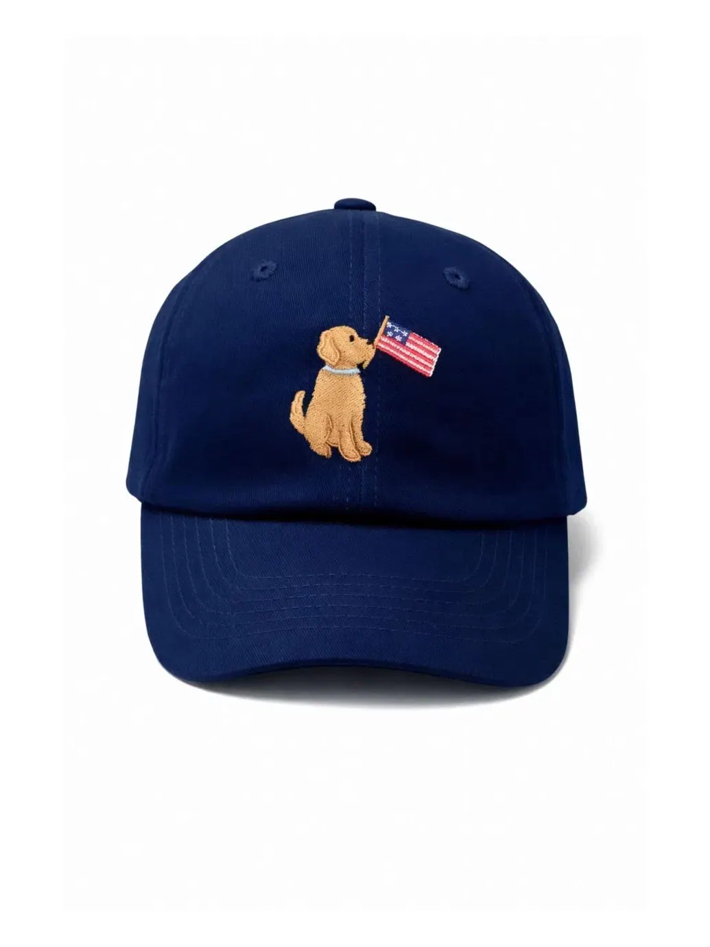 Бейсболка American Dog с вышивкой Bits & Bows — изображение 1 из 5, темно-синий